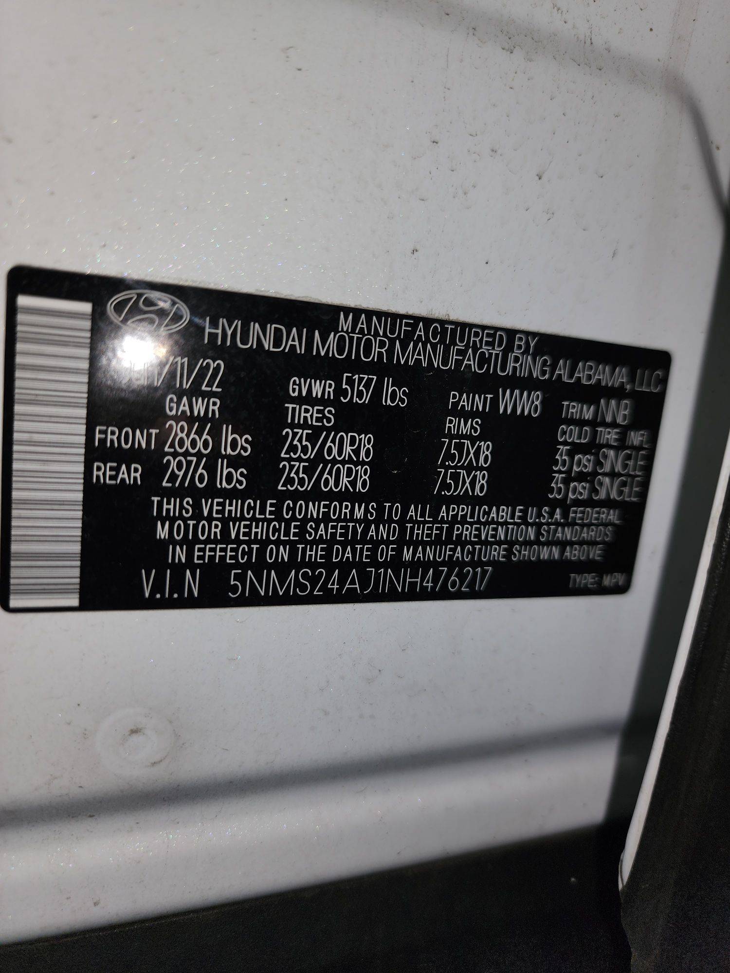 2022 HYUNDAI SANTA FE — 45179 Miles — Lot 476217 — Main - Marhaba Auctions Used Cars - Image 10