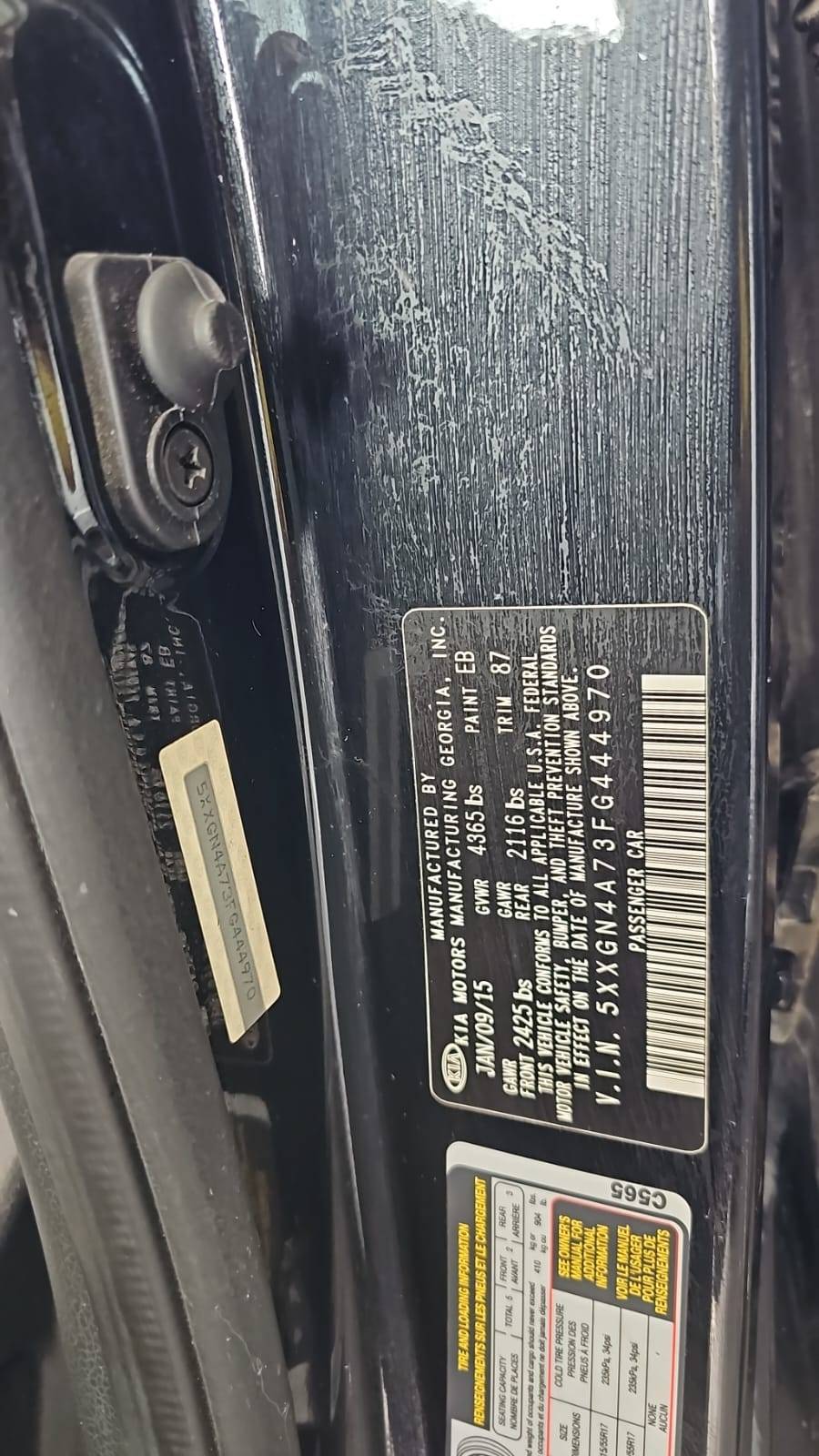 KIA OPTIMA 2015 - Marhaba Auction Used Cars - Image 5