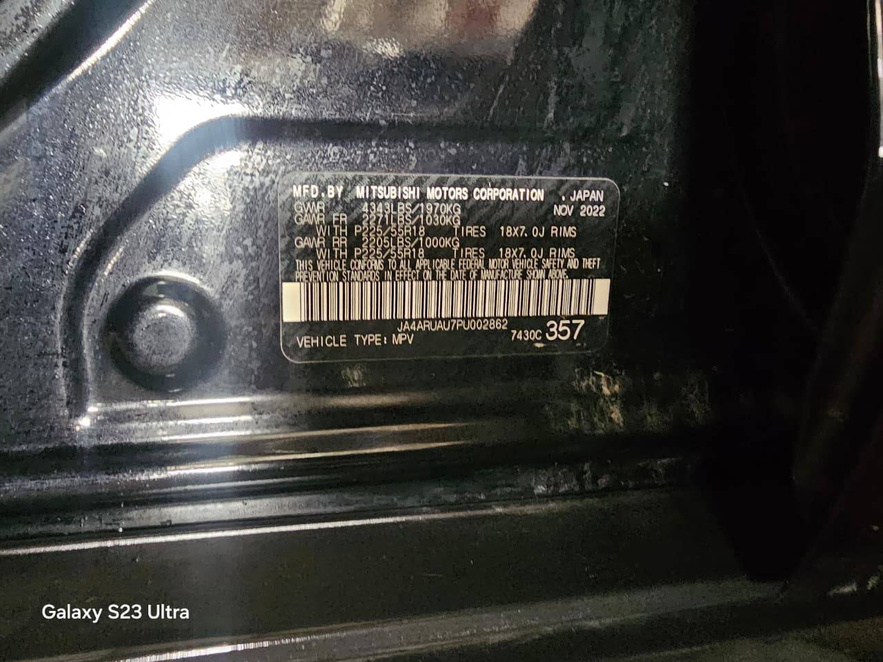 2023 MITSUBISHI OUTLANDER — 18353 Miles — Lot U002862 — Main - Marhaba Auctions Used Cars - Image 9