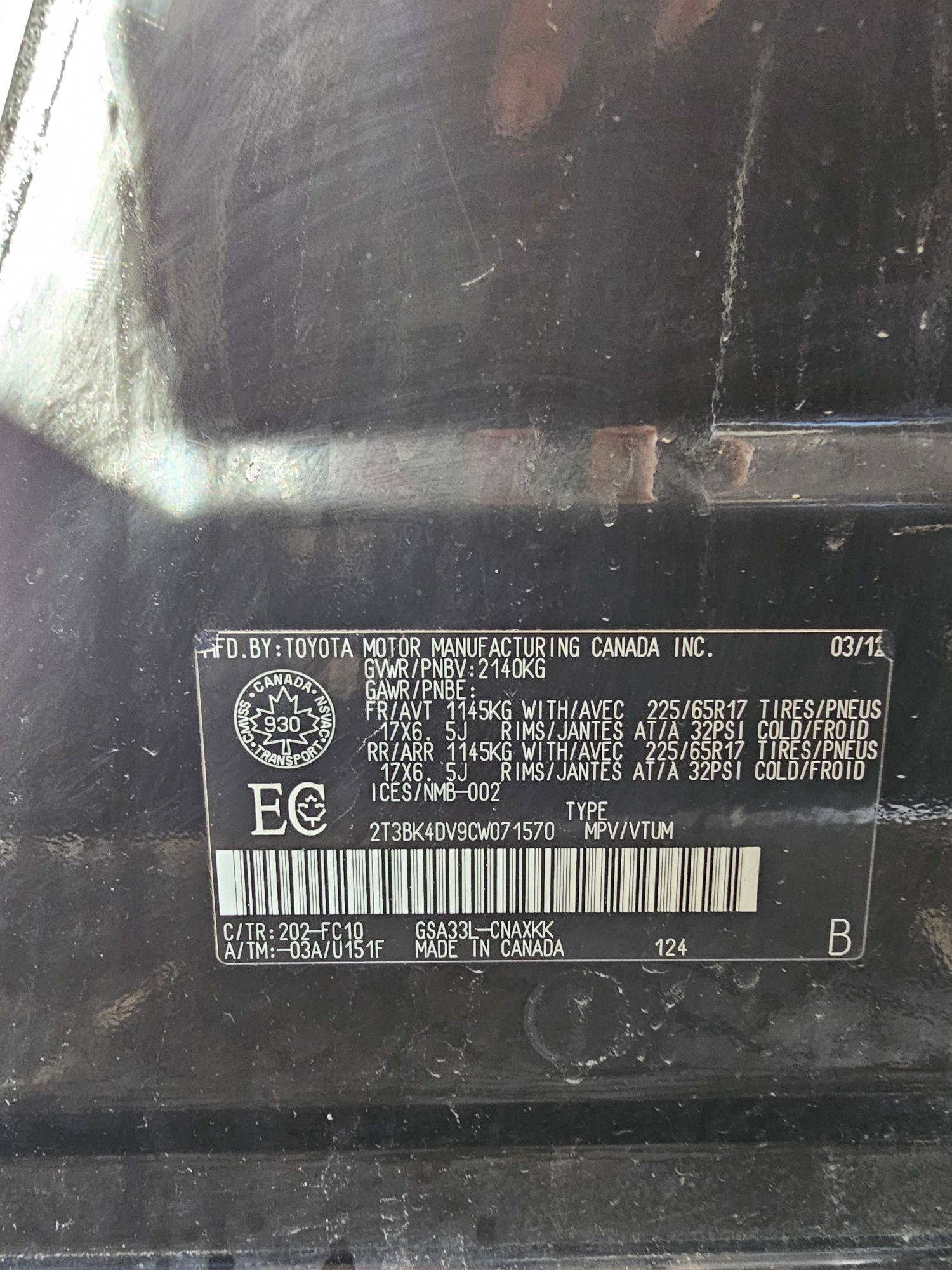 TOYOTA RAV4 2012 - Marhaba Auction Used Cars - Image 9