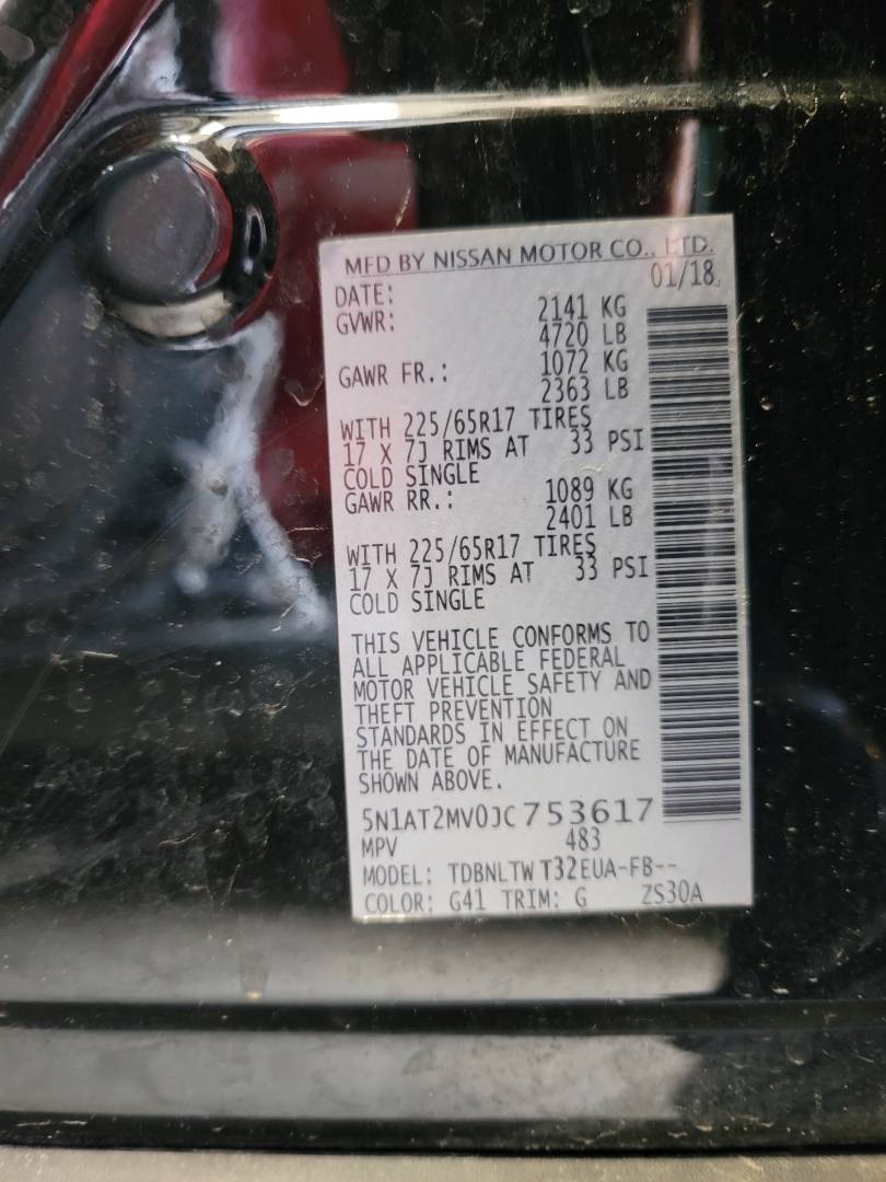 2018 NISSAN ROGUE — 89116 Miles — Lot T2MV0JC753617 — Souq - Marhaba Auctions Used Cars - Image 10