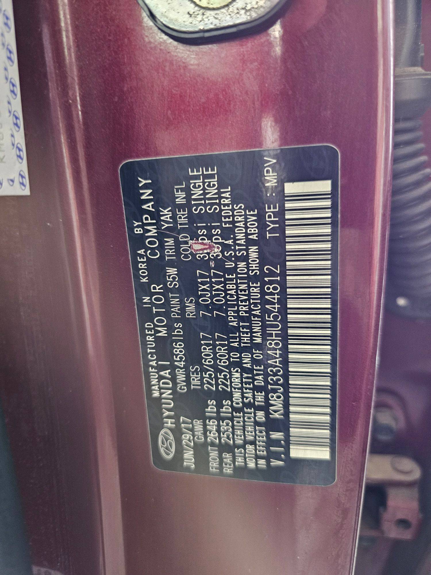 HYUNDAI TUCSON 2017 - Marhaba Auction Used Cars - Image 9