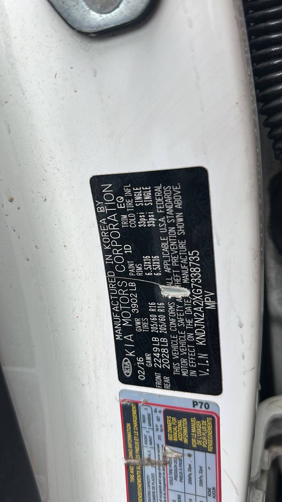 2016 KIA SOUL — 189930 Miles — Lot XG7338735 — Souq - Marhaba Auctions Used Cars - Image 9