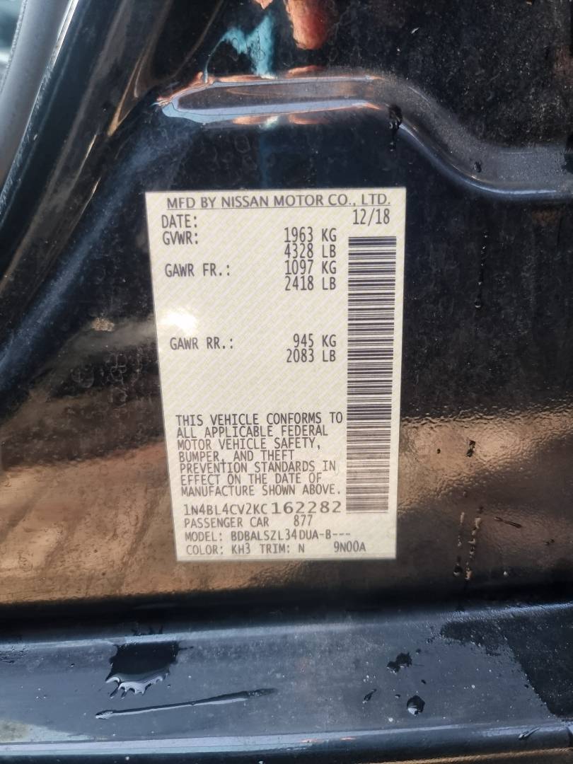 NISSAN ALTIMA 2019 - Marhaba Auction Used Cars - Image 8