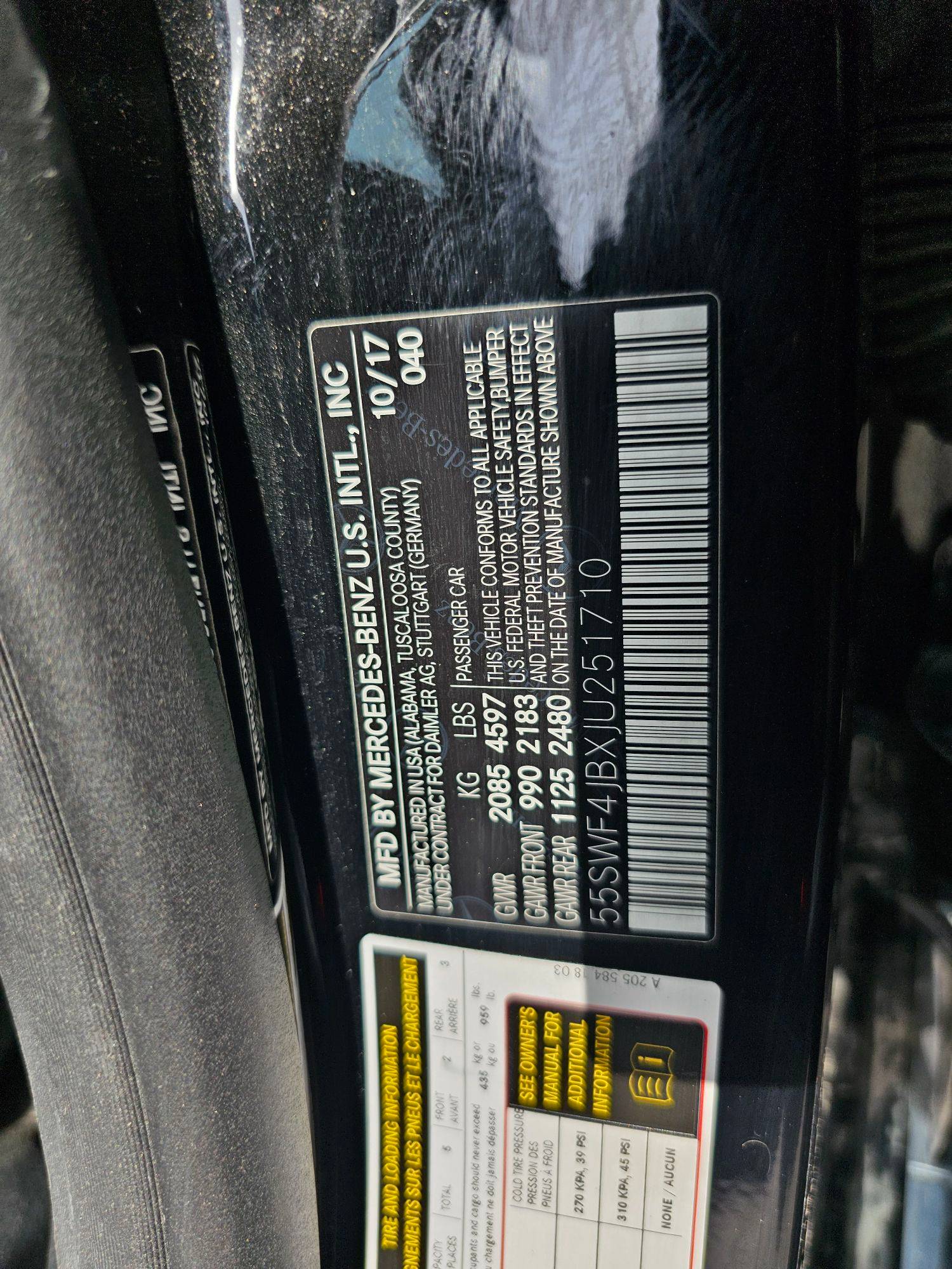 2018 MERCEDES BENZ C300 — 111202 Miles — Lot BXJU251710 — Souq - Marhaba Auctions Used Cars - Image 10