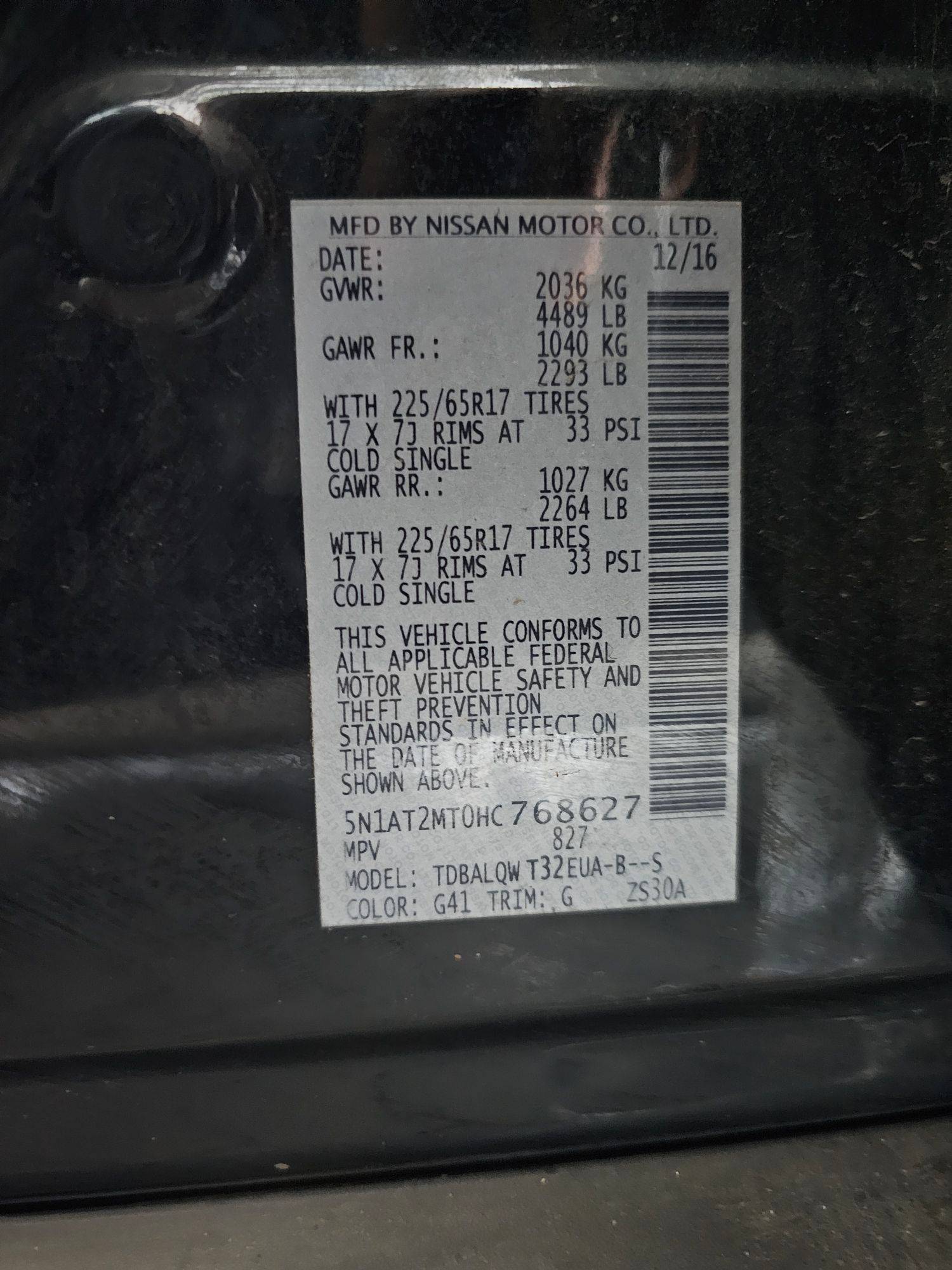 NISSAN ROGUE 2017 - Marhaba Auction Used Cars - Image 9