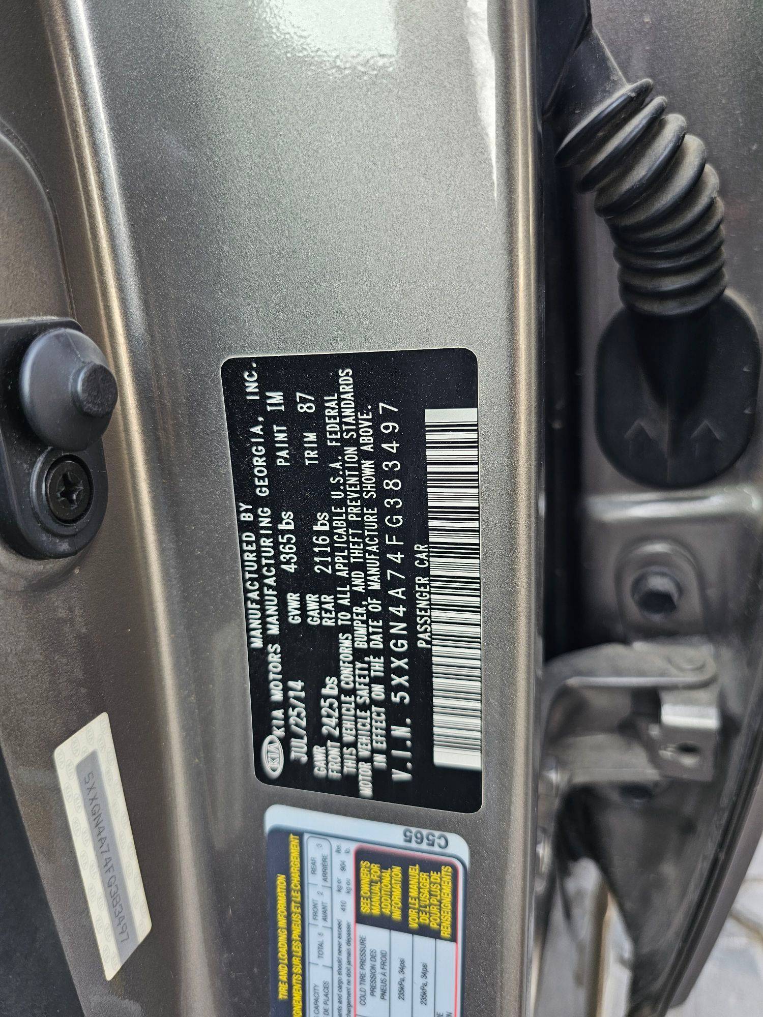 2015 KIA OPTIMA — 126424 Miles — Lot 4A74FG383497 — Souq - Marhaba Auctions Used Cars - Image 10