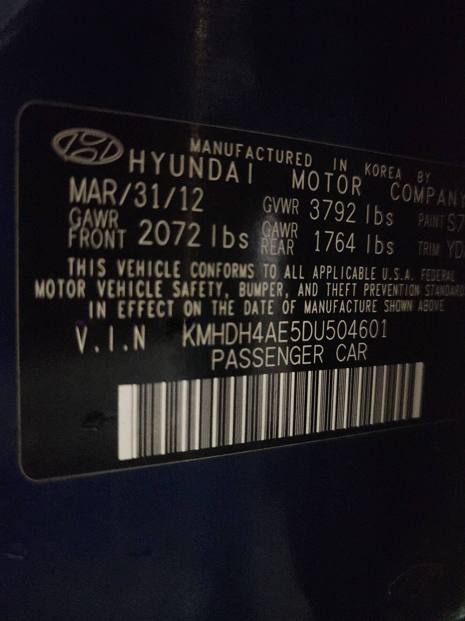 2013 HYUNDAI ELANTRA — 167682 Miles — Lot 37196369 - Marhaba Auctions Used Cars - Image 3