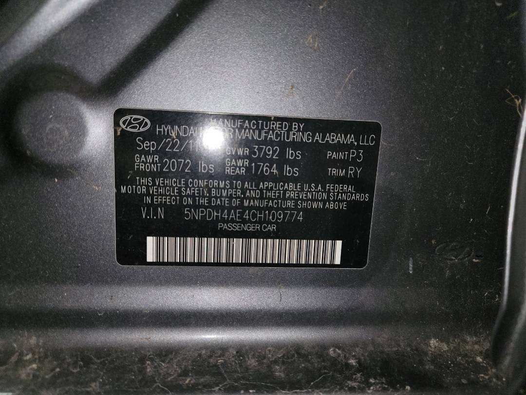 2012 HYUNDAI ELANTRA — 209753 Miles — Lot 77291463 - Marhaba Auctions Used Cars - Image 8