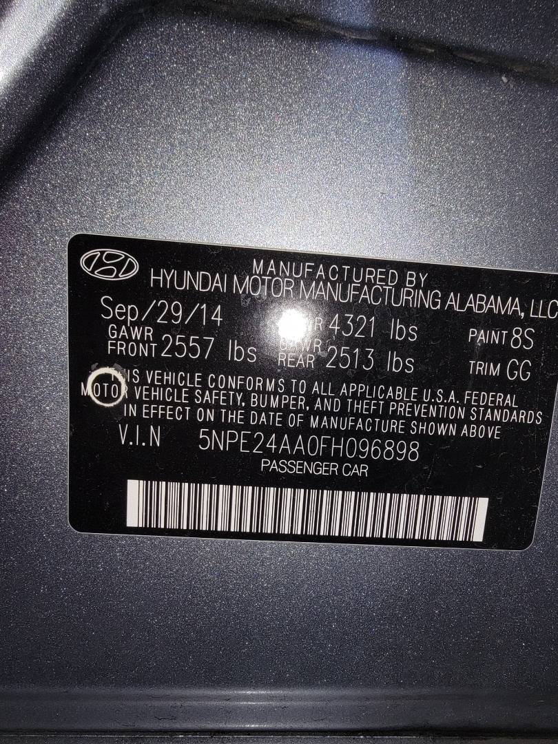 2015 HYUNDAI SONATA — 130130 Miles — Lot 77513603 - Marhaba Auctions Used Cars - Image 9