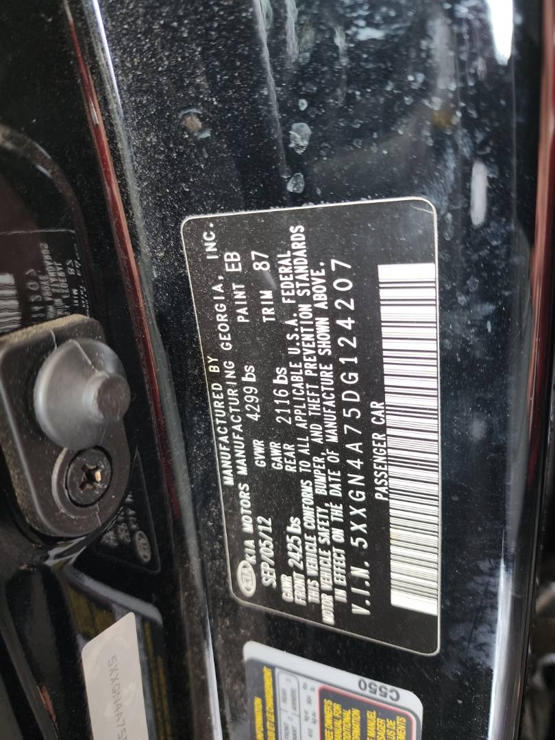 2013 KIA OPTIMA — 110643 Miles — Lot 35927729 — Souq - Marhaba Auctions Used Cars - Image 9