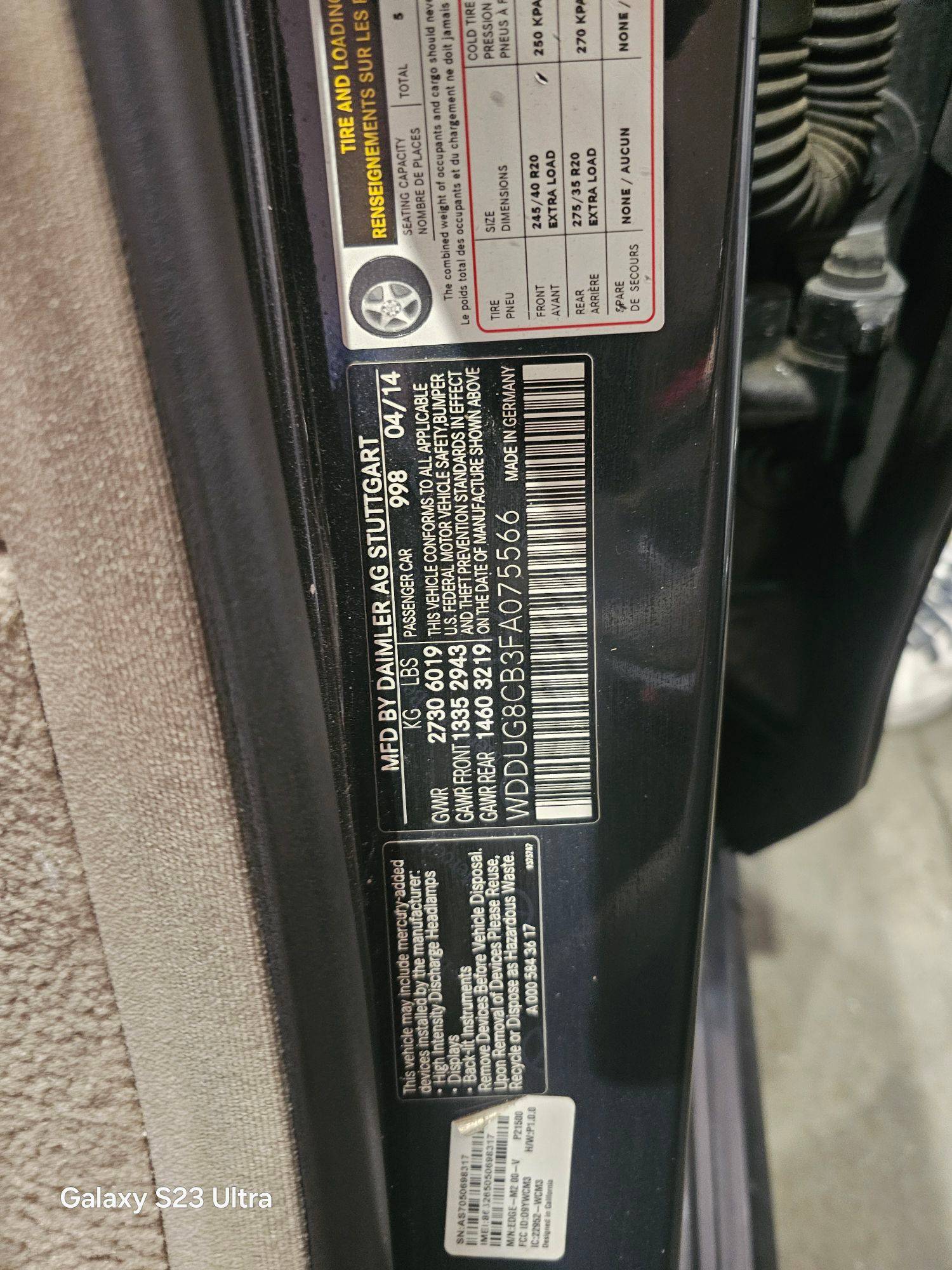 MERCEDES BENZ S 550 2015 - Marhaba Auction Used Cars - Image 11