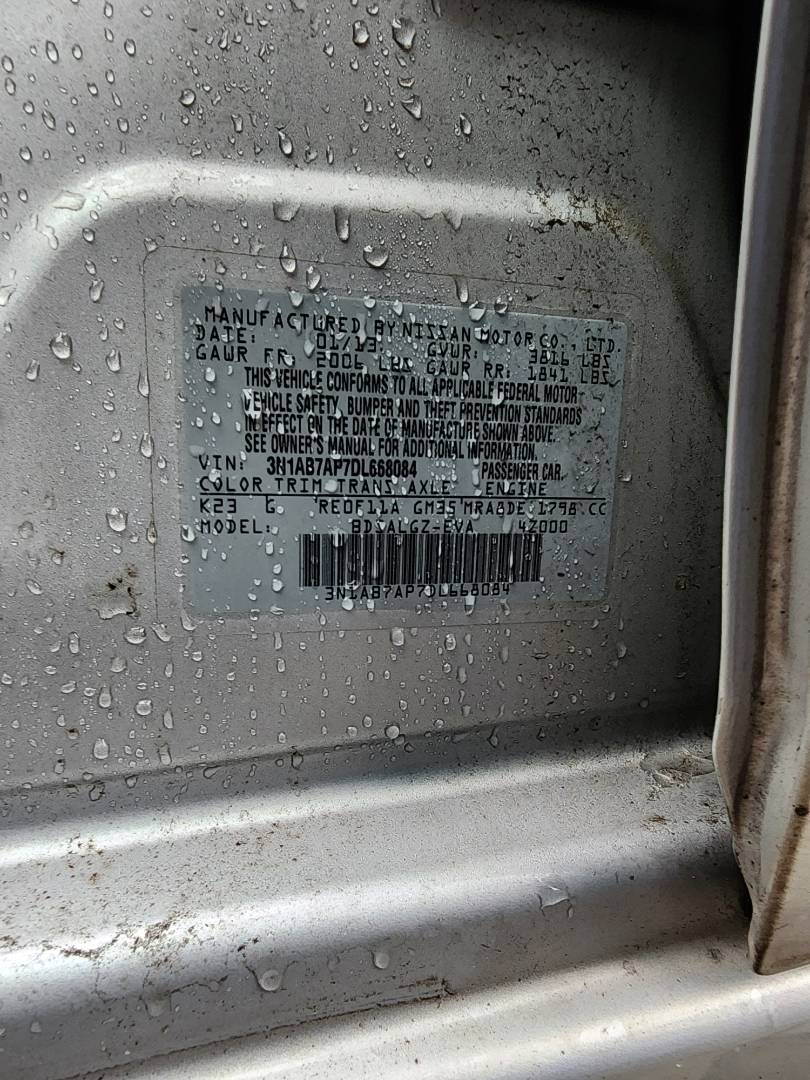 2013 NISSAN SENTRA — 107387 Miles — Lot 81984183 - Marhaba Auctions Used Cars - Image 4