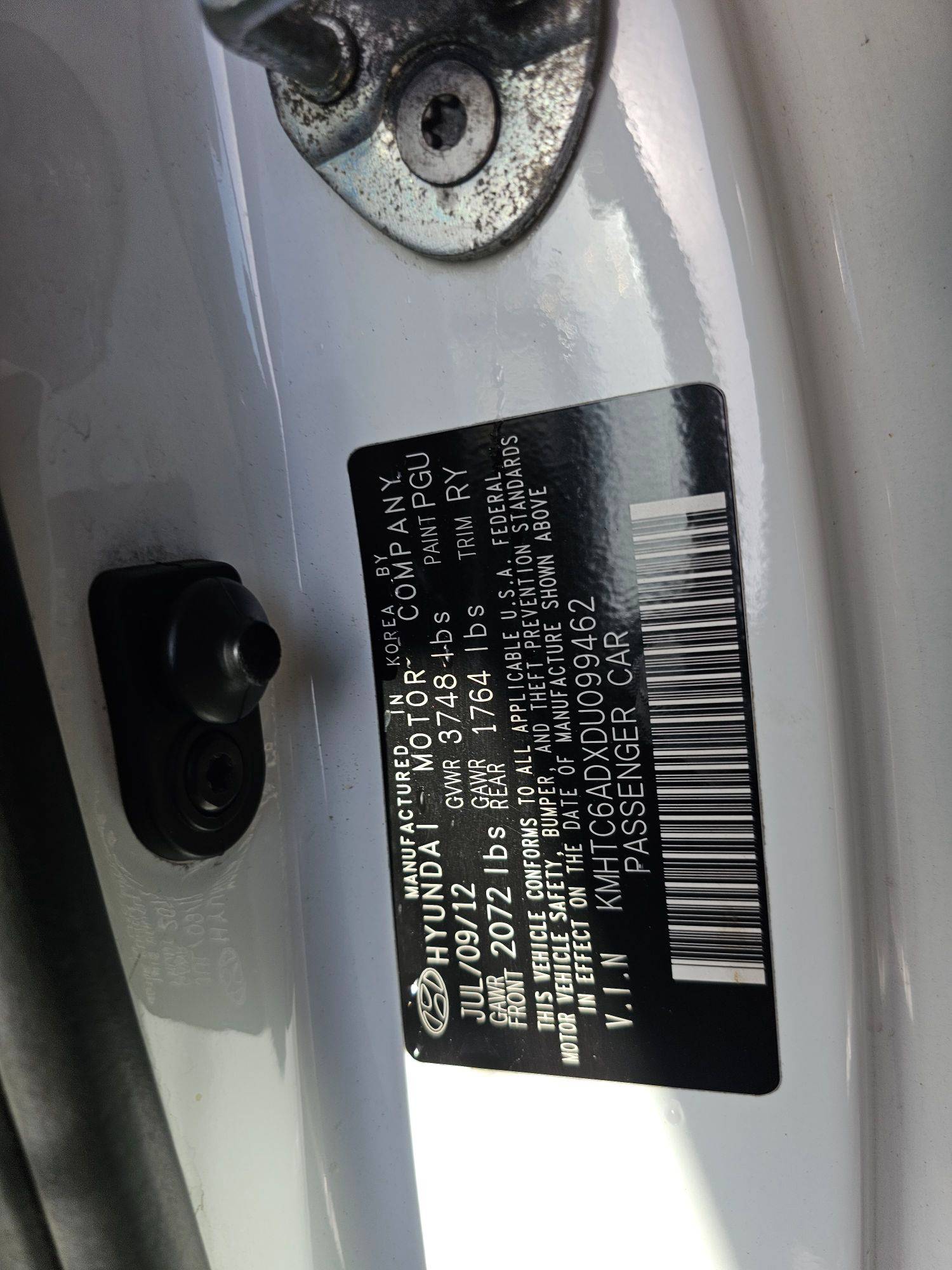 HYUNDAI VELOSTER 2013 - Marhaba Auction Used Cars - Image 10