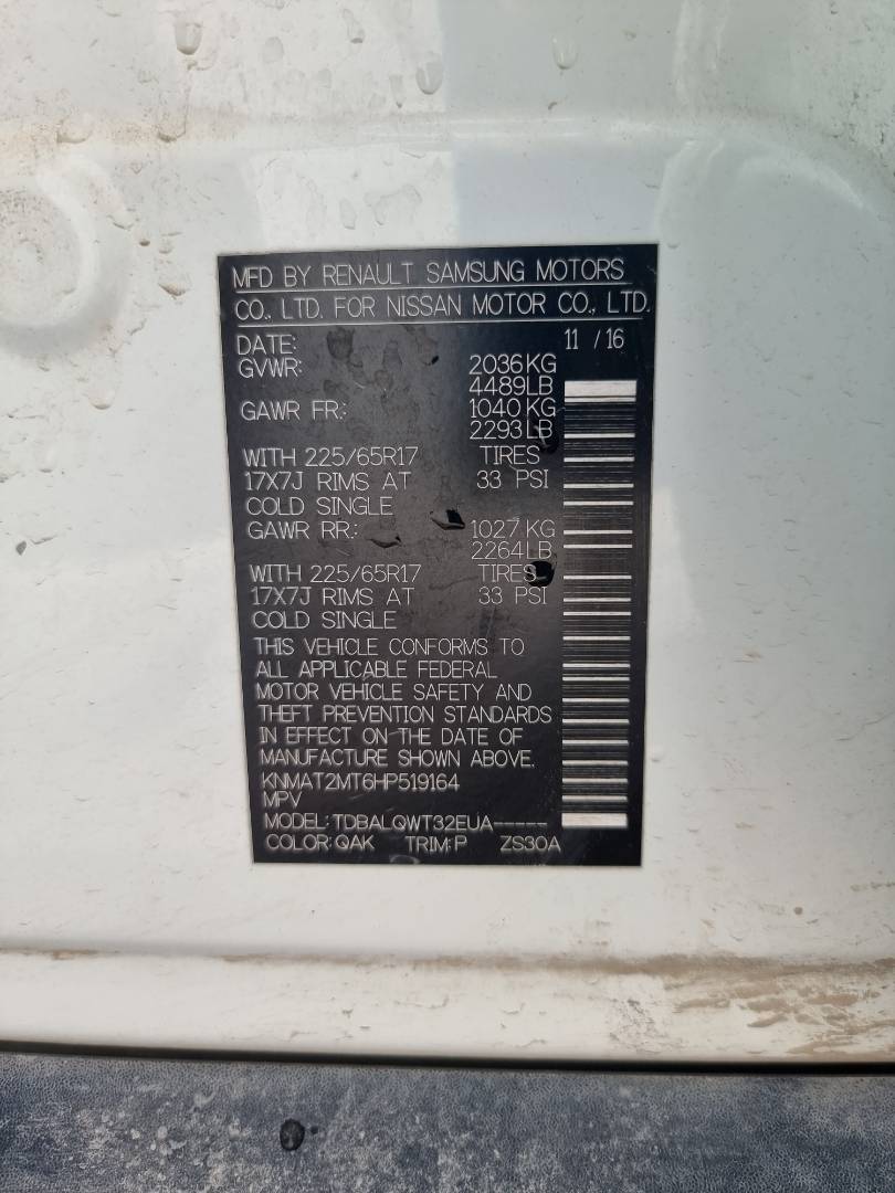 NISSAN ROGUE 2017 - Marhaba Auction Used Cars - Image 7