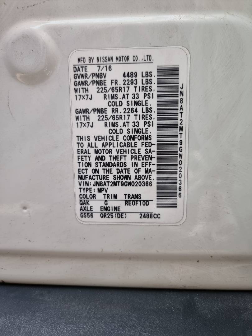 NISSAN ROGUE 2016 - Marhaba Auction Used Cars - Image 8