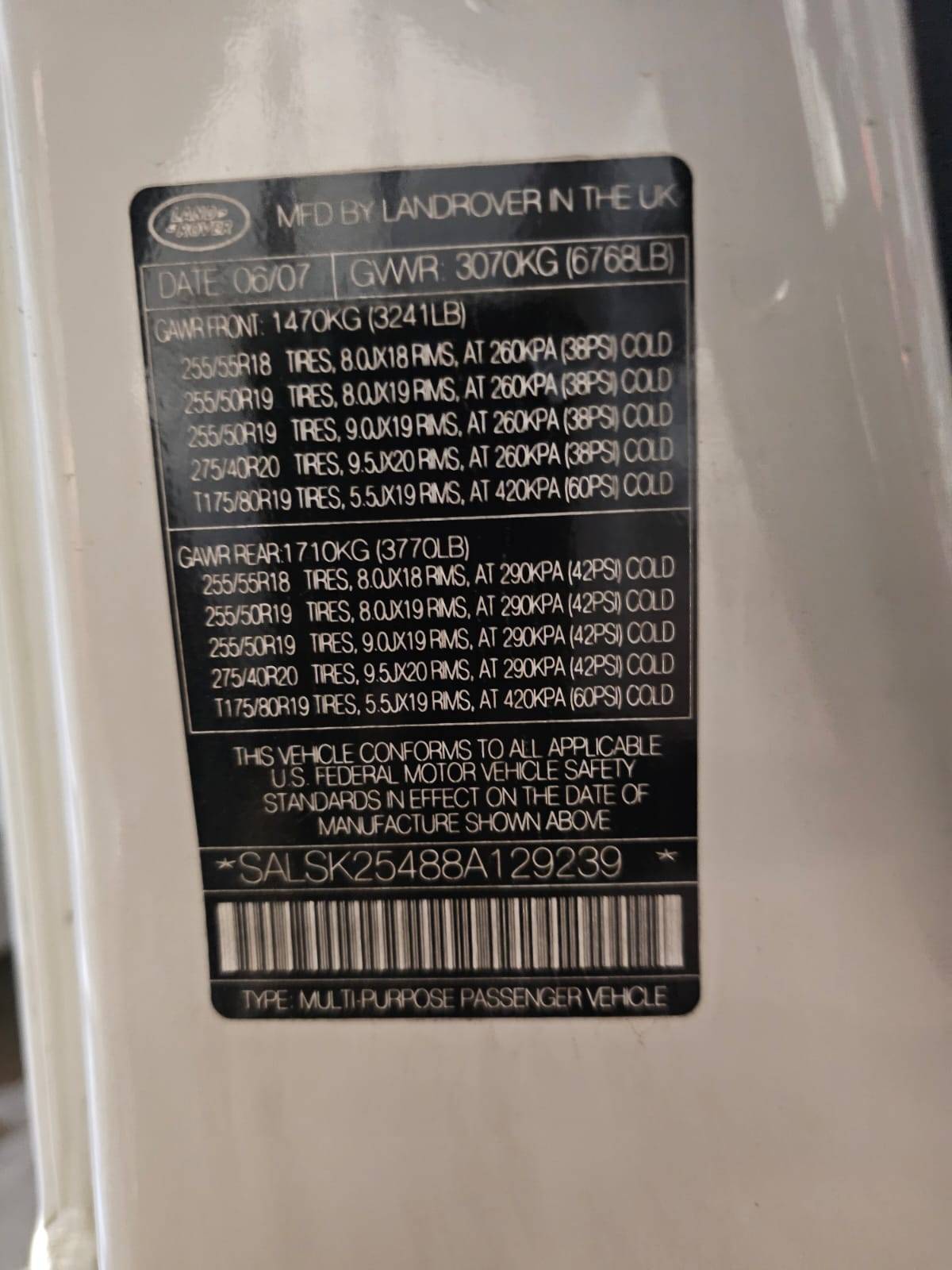 LAND ROVER RANGE ROVER 2008 - Marhaba Auction Used Cars - Image 10