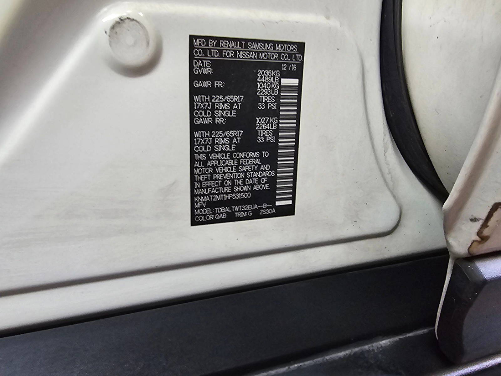 2017 NISSAN ROGUE — 145630 Miles — Lot HP531500 — Main - Marhaba Auctions Used Cars - Image 9