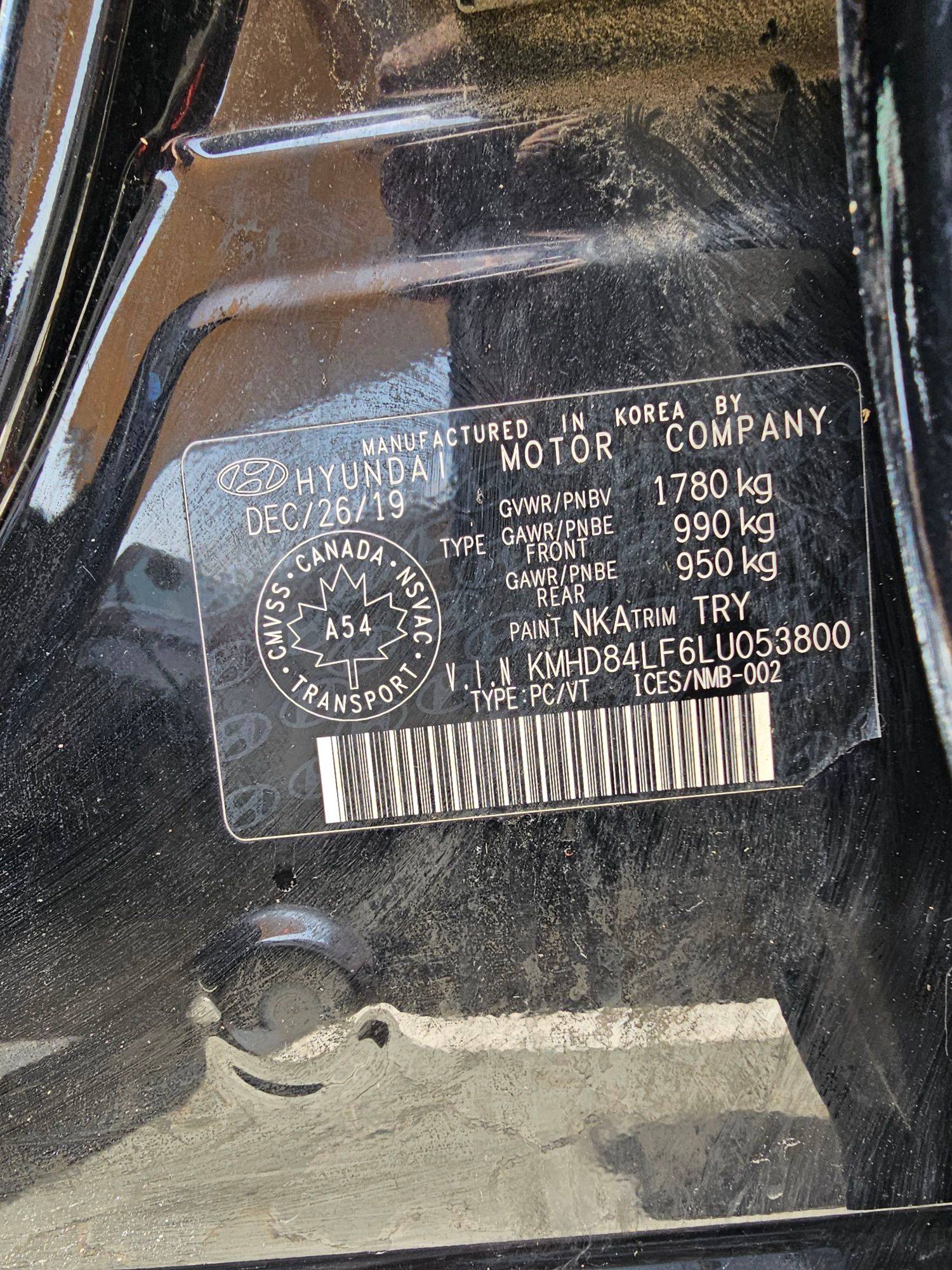 2020 HYUNDAI ELANTRA — 125324 KM — Lot 85476504 — Souq - Marhaba Auctions Used Cars - Image 10