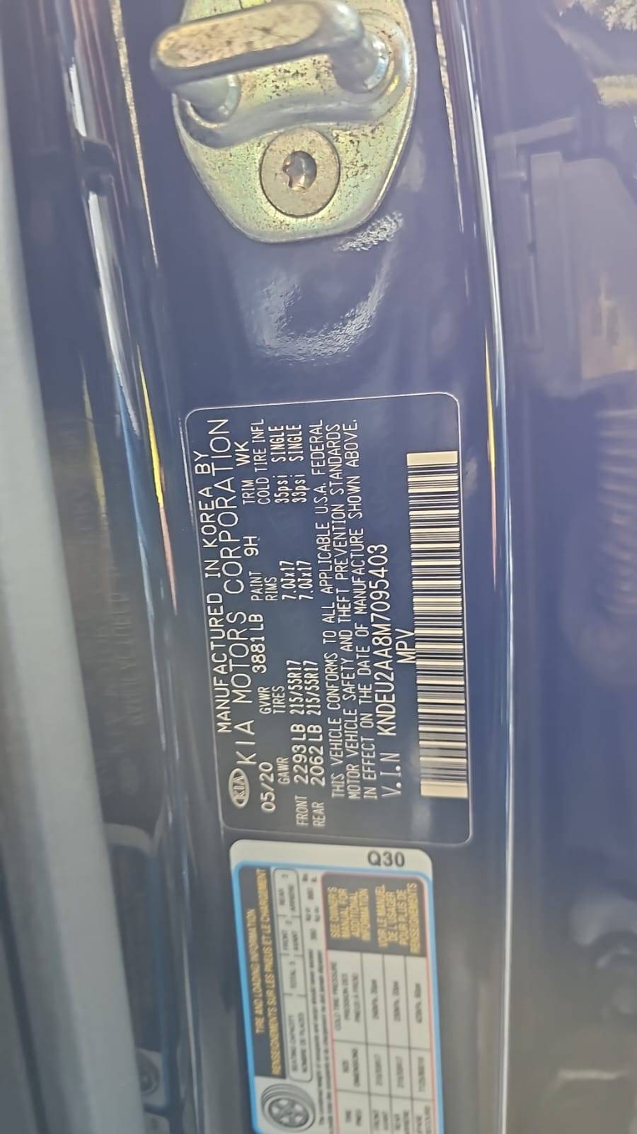 2021 KIA SELTOS — 96449 KM — Lot M7095403 — Souq - Marhaba Auctions Used Cars - Image 9