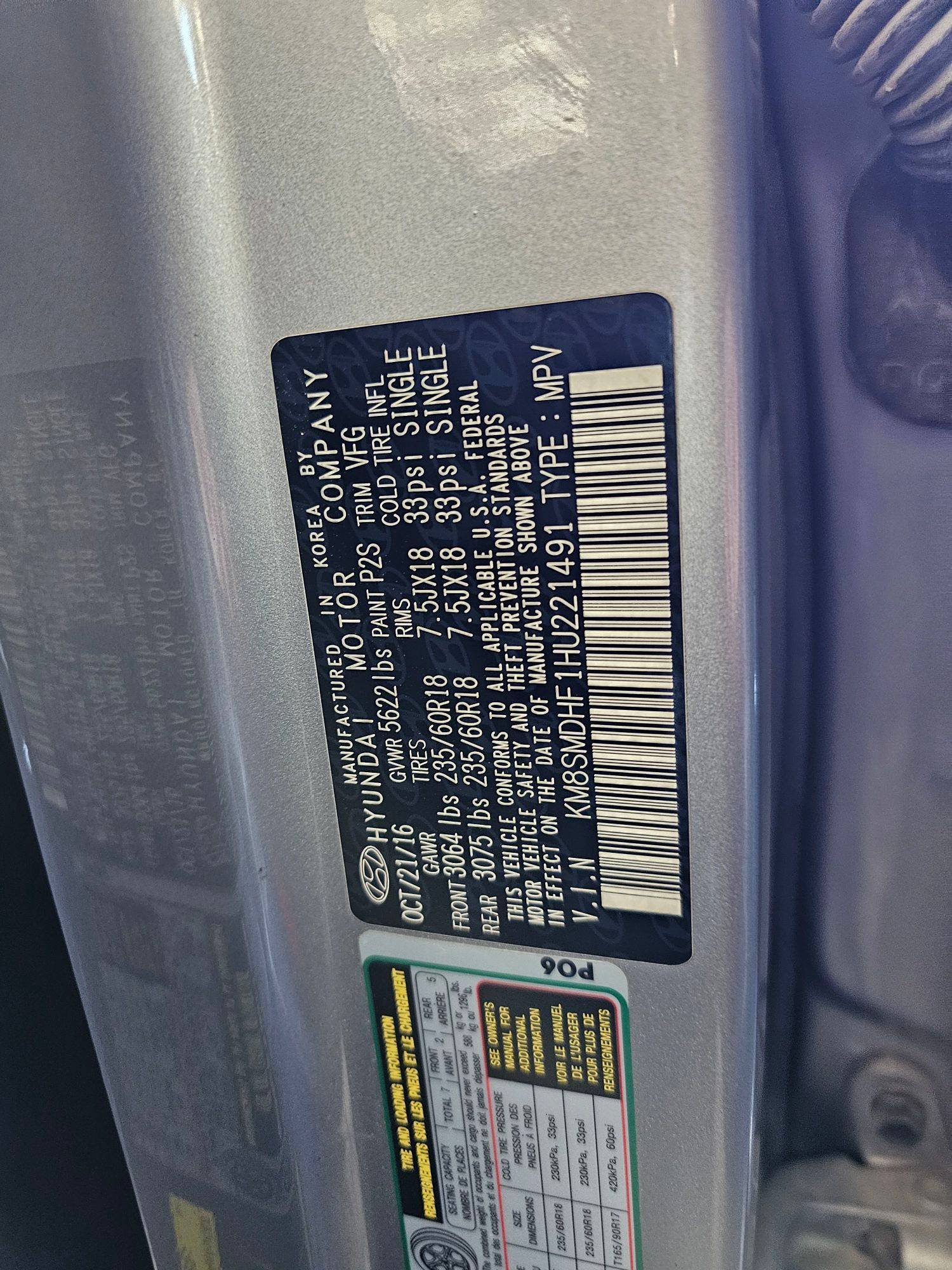 HYUNDAI SANTA FE 2017 - Marhaba Auction Used Cars - Image 9