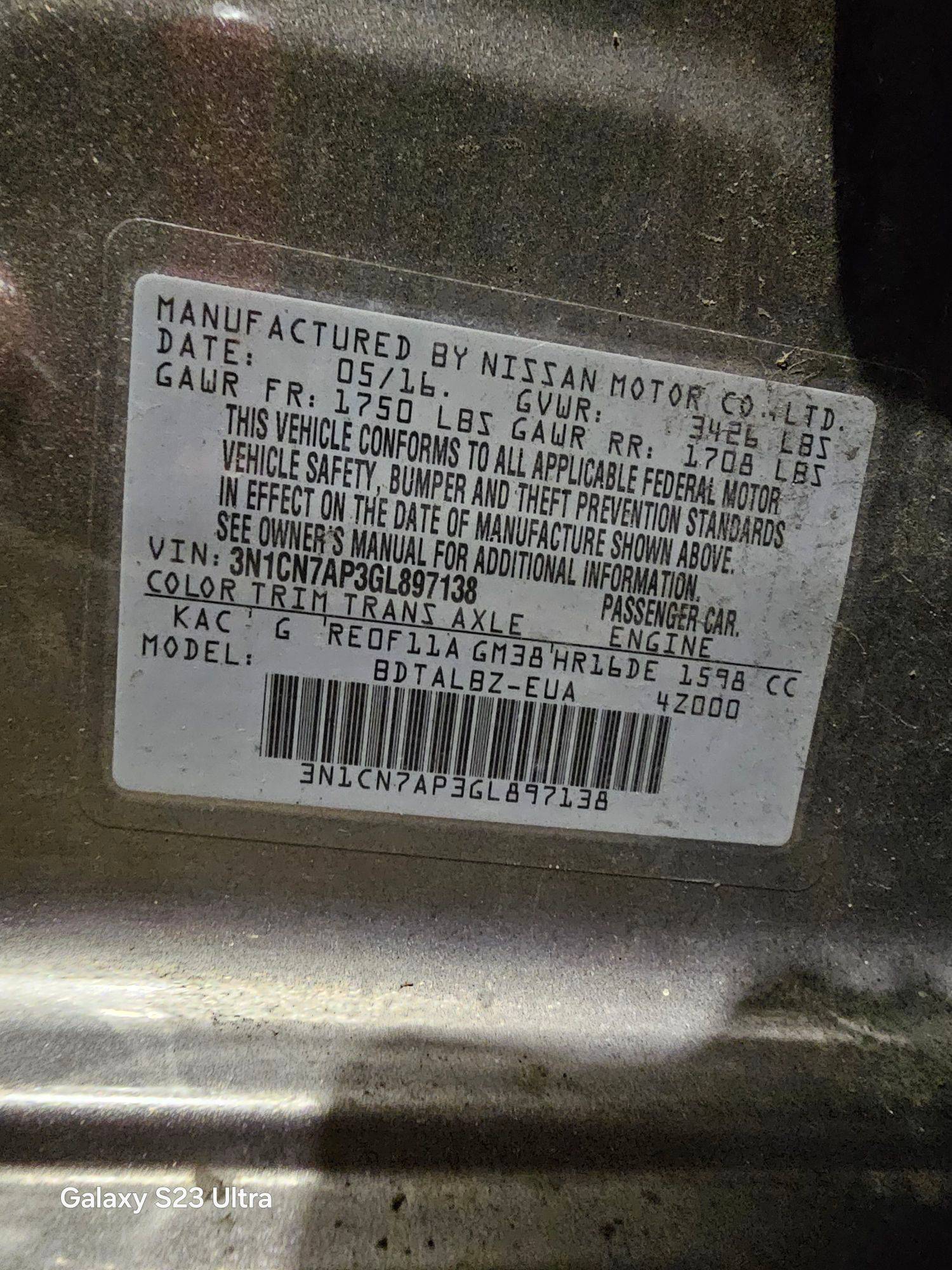 NISSAN VERSA 2016 - Marhaba Auction Used Cars - Image 8