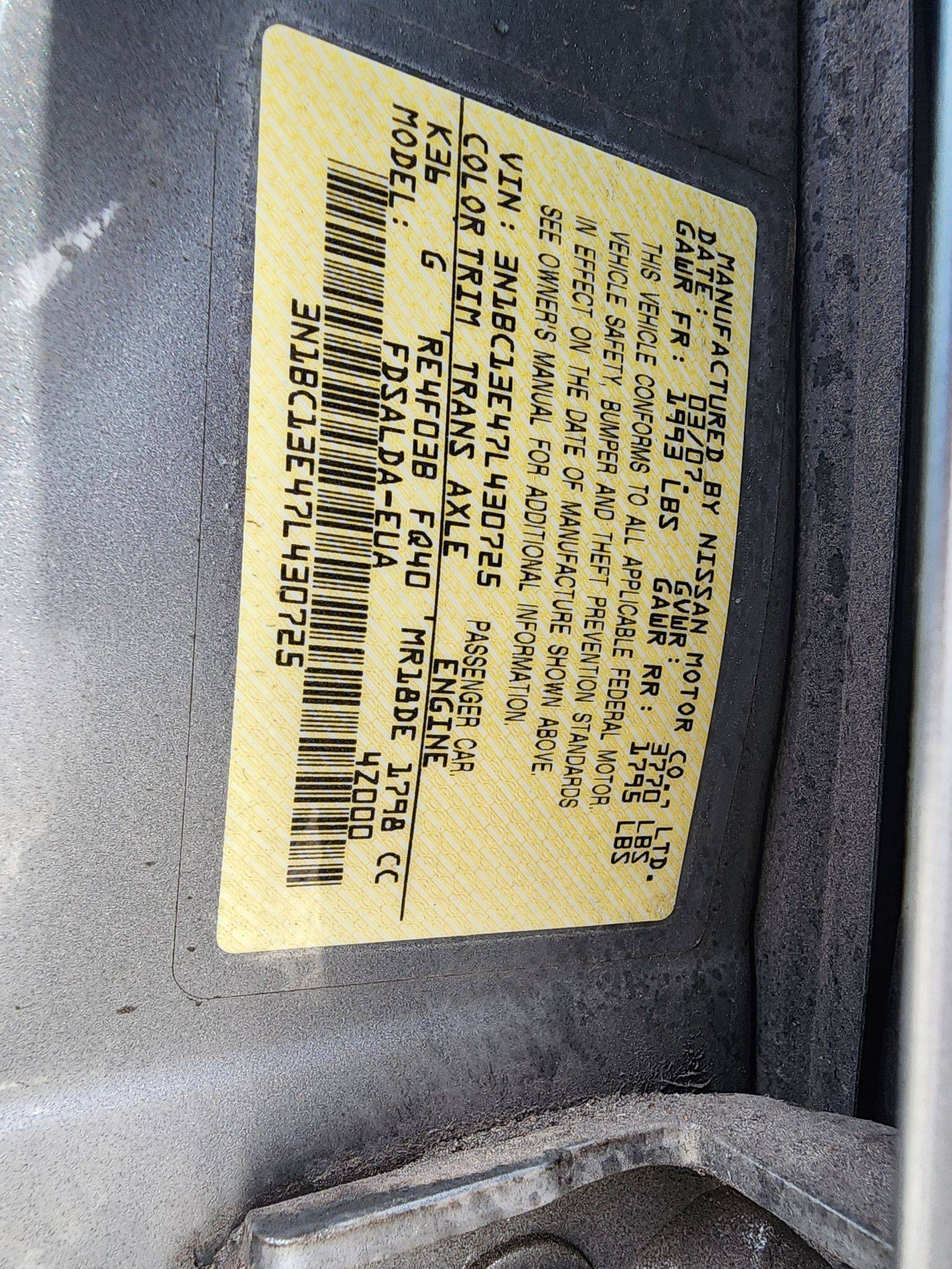 2007 NISSAN VERSA — 215640 Miles — Lot 48048574 — Souq - Marhaba Auctions Used Cars - Image 8