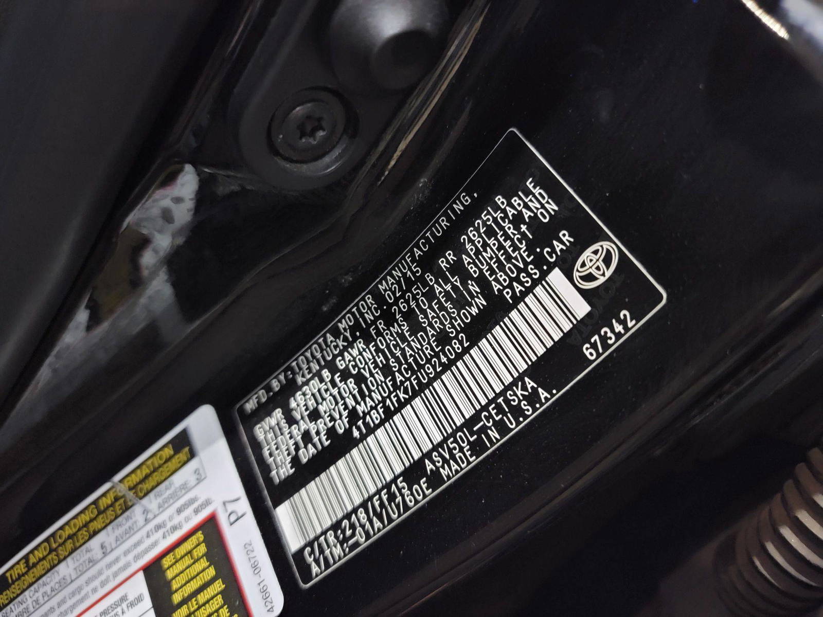 TOYOTA CAMRY 2015 - Marhaba Auction Used Cars - Image 9