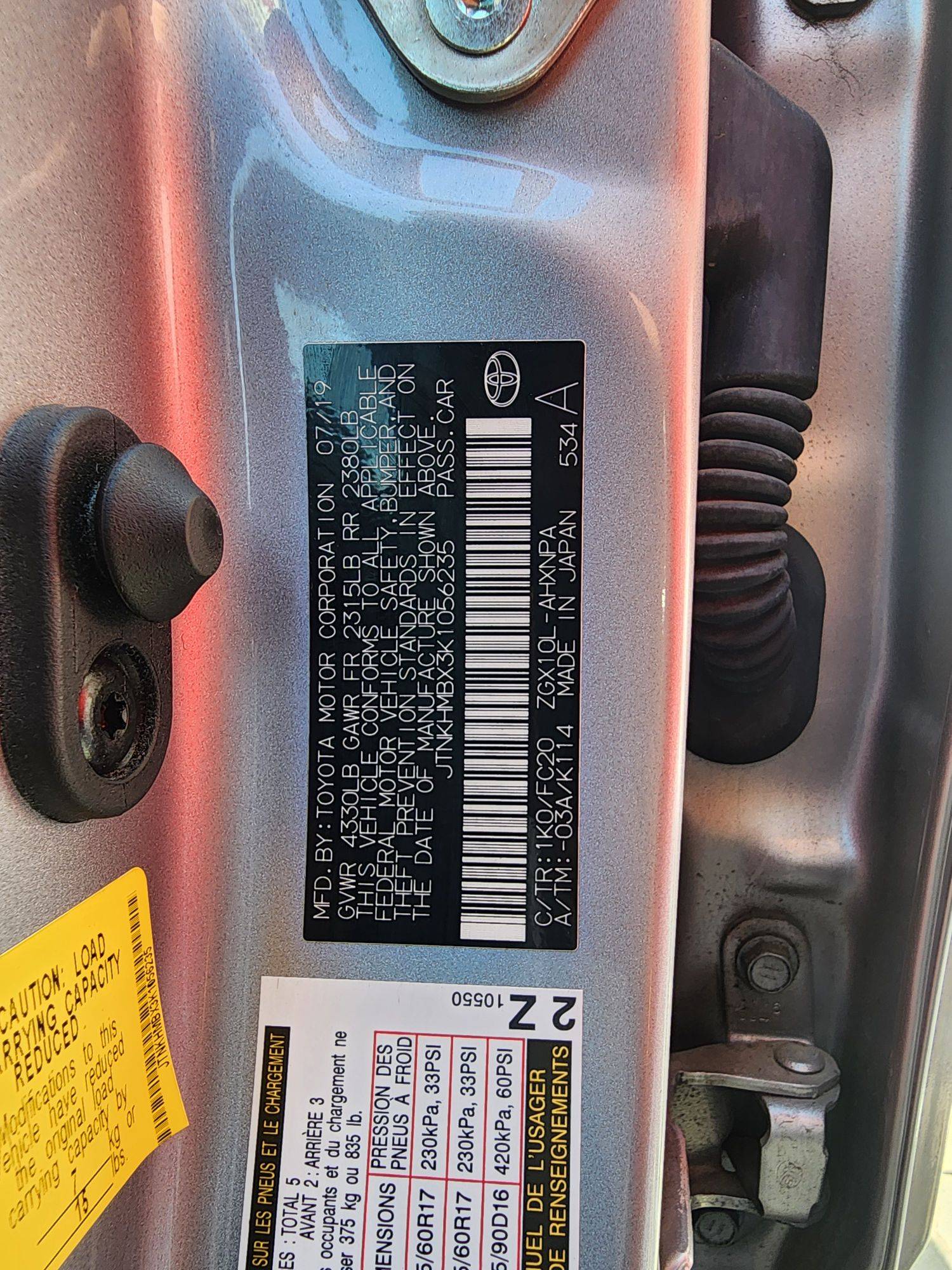 TOYOTA C-HR 2019 - Marhaba Auction Used Cars - Image 10