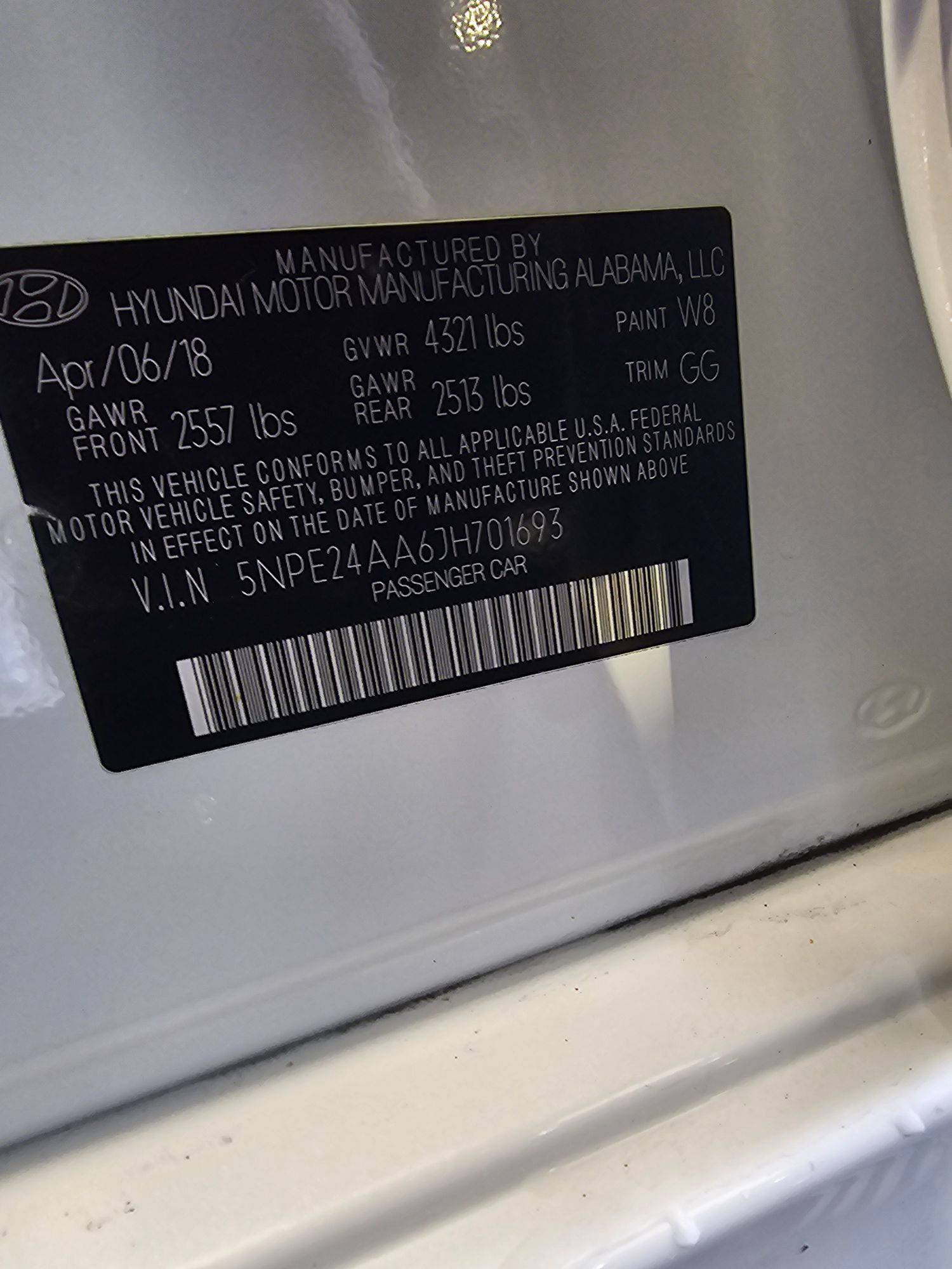 HYUNDAI SONATA 2018 - Marhaba Auction Used Cars - Image 10