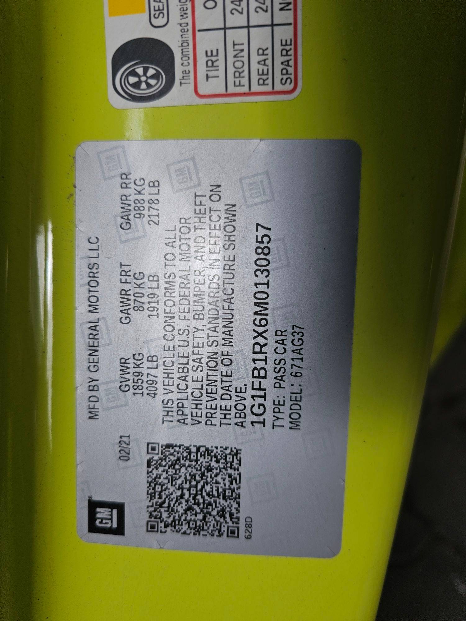 CHEVROLET CAMARO 2021 - Marhaba Auction Used Cars - Image 9