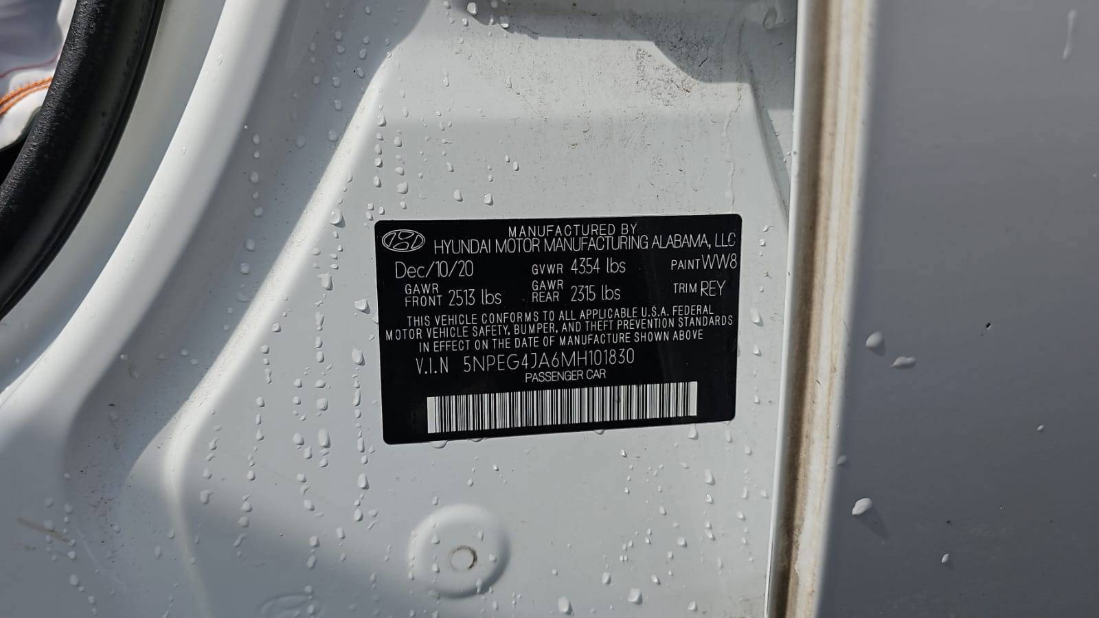 HYUNDAI SONATA 2021 - Marhaba Auction Used Cars - Image 4