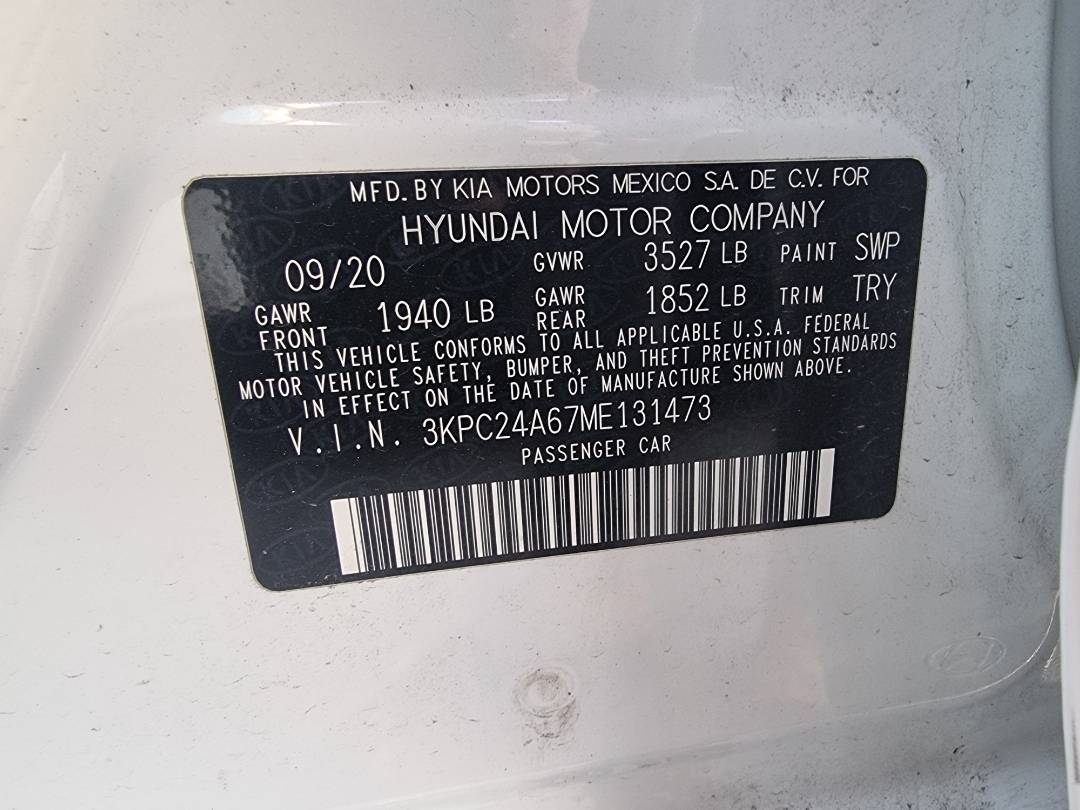 HYUNDAI ACCENT 2021 - Marhaba Auction Used Cars - Image 9