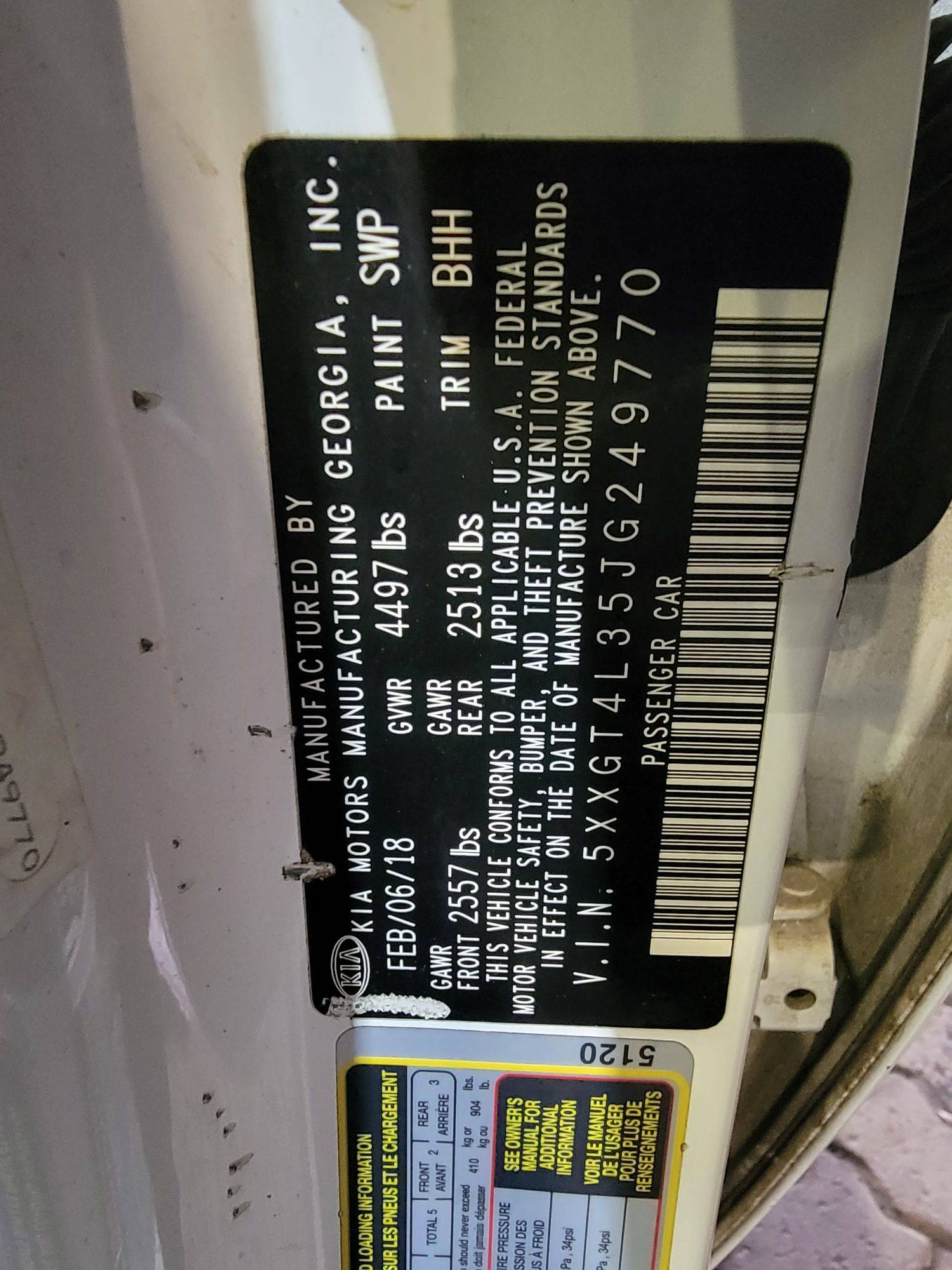 KIA OPTIMA 2018 - Marhaba Auction Used Cars - Image 9