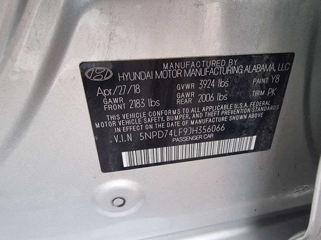 HYUNDAI ELANTRA 2018 - Marhaba Auction Used Cars - Image 8