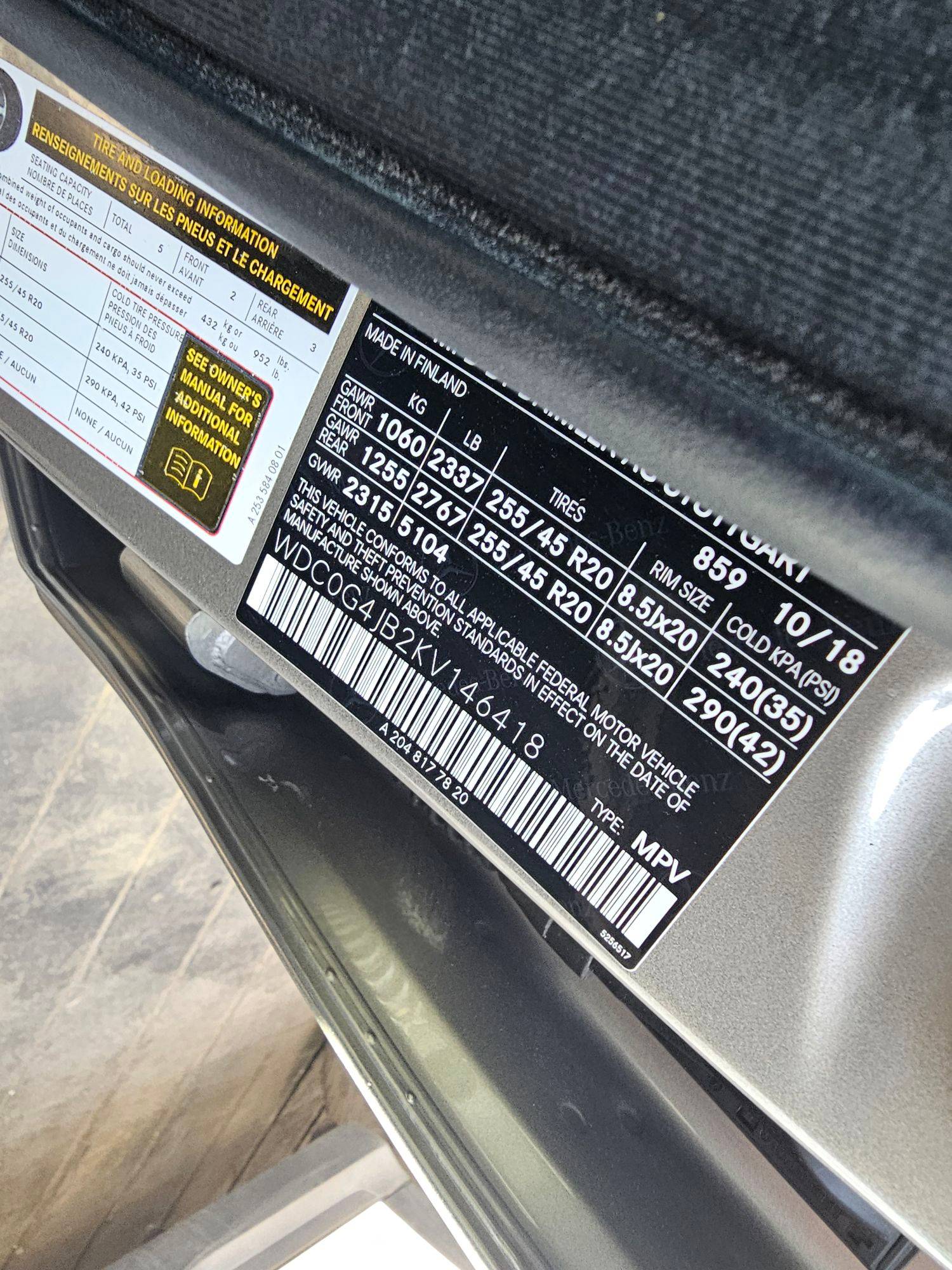 2019 MERCEDES BENZ GLC-300 — 89703 KM — Lot 2KV146418 — Main - Marhaba Auctions Used Cars - Image 10