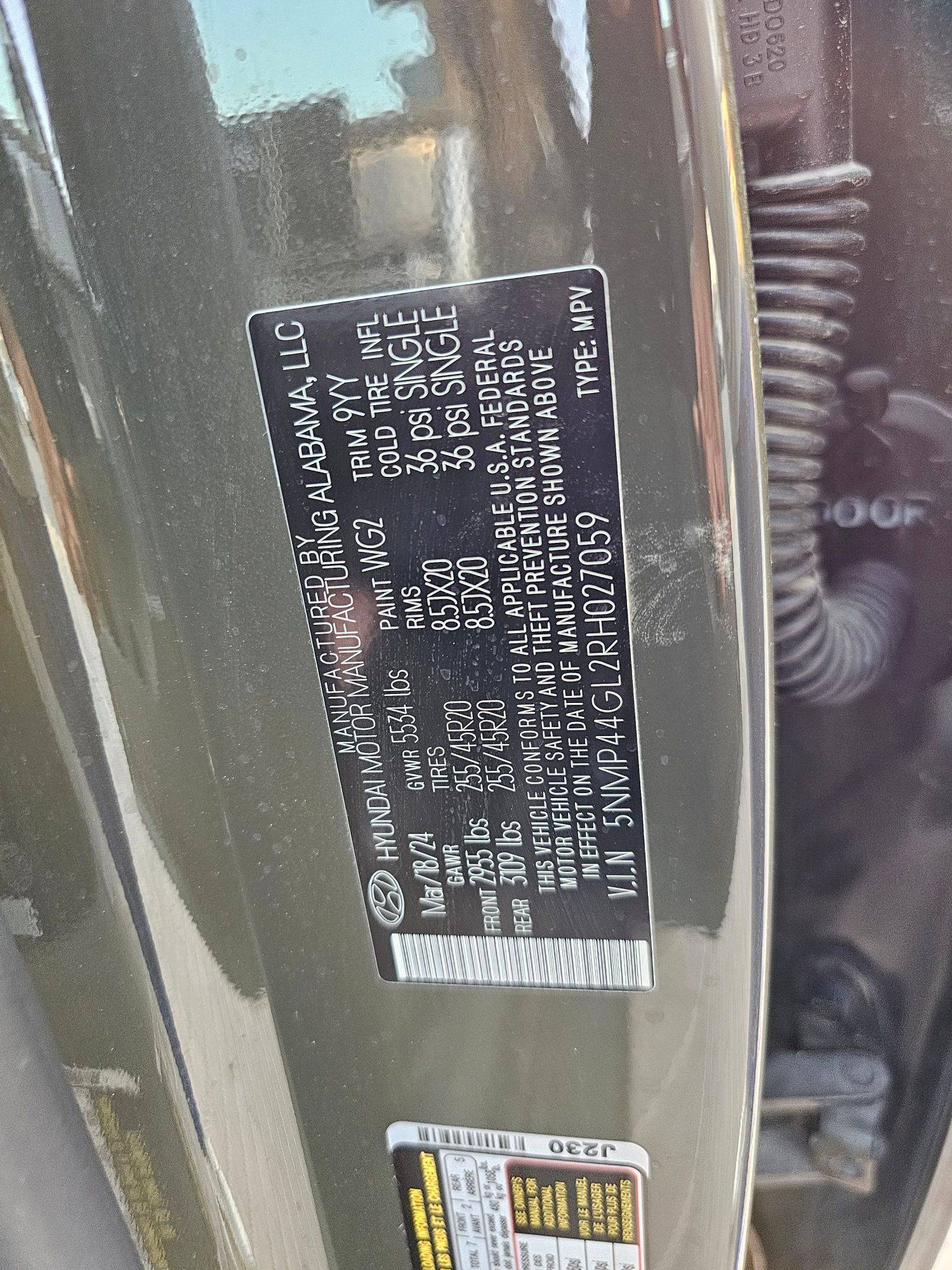 HYUNDAI SANTA FE 2024 - Marhaba Auction Used Cars - Image 10