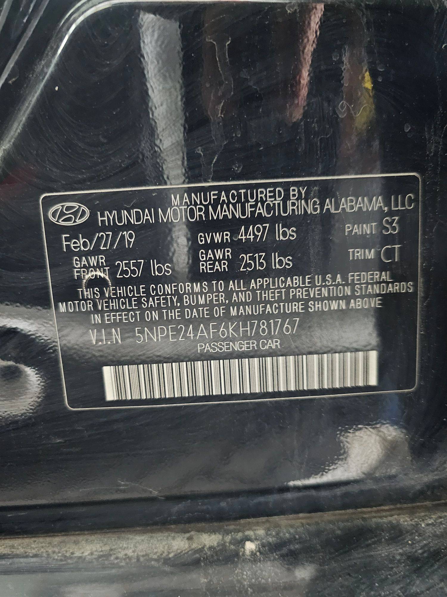 HYUNDAI SONATA 2019 - Marhaba Auction Used Cars - Image 9