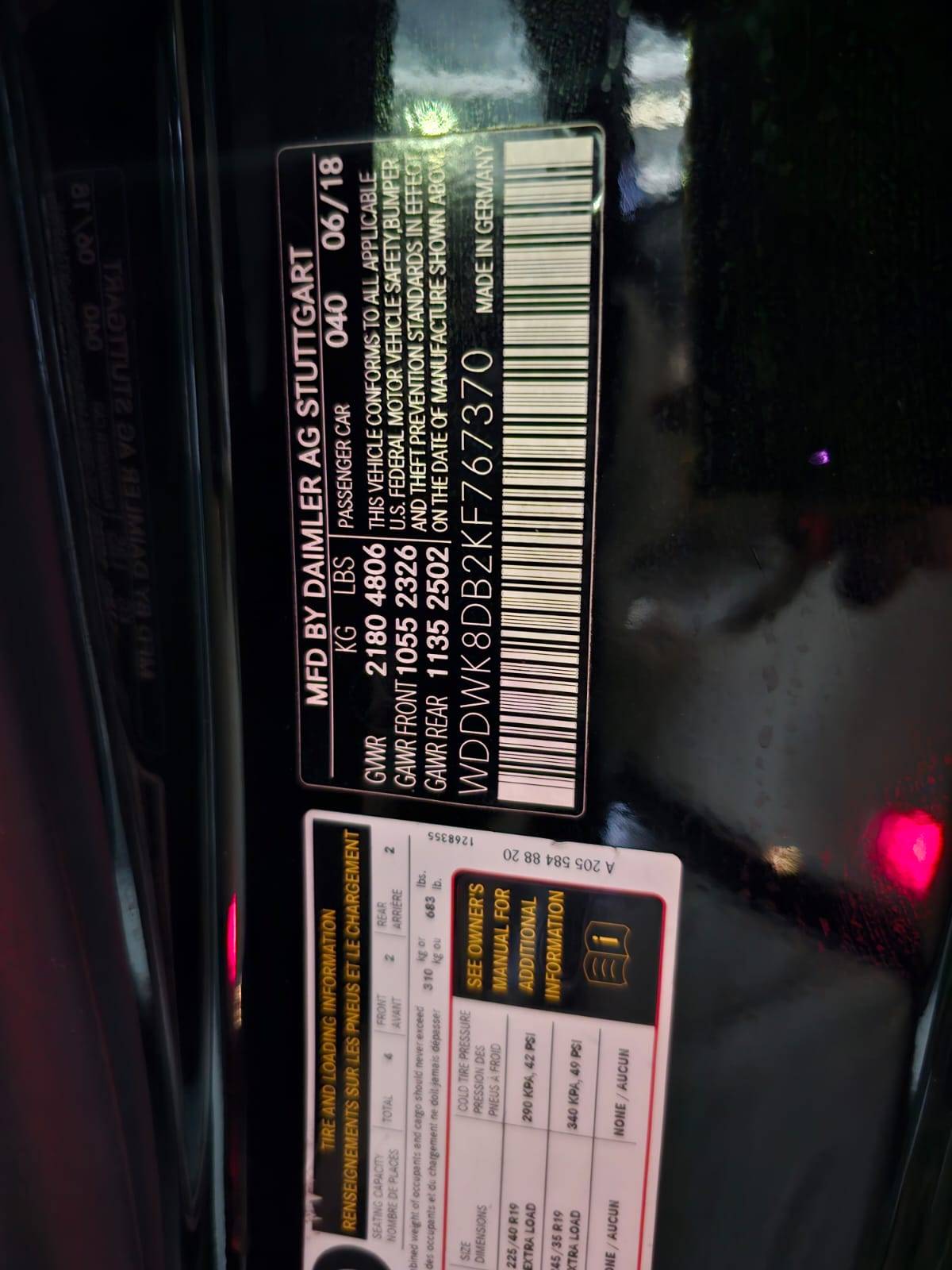 2019 MERCEDES BENZ C300 — 121283 KM — Lot B2KF767370 — Main - Marhaba Auctions Used Cars - Image 10