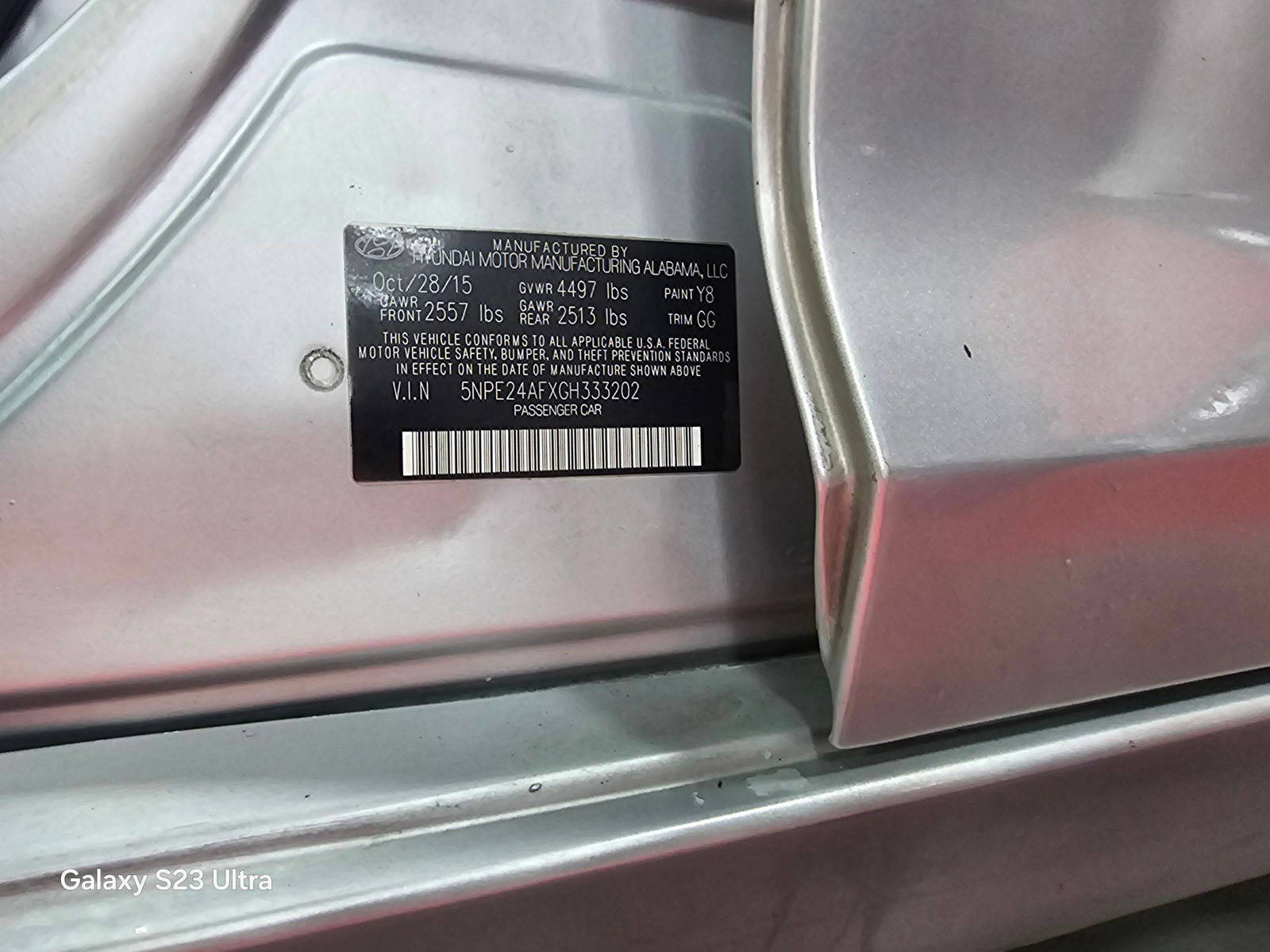HYUNDAI SONATA 2016 - Marhaba Auction Used Cars - Image 10