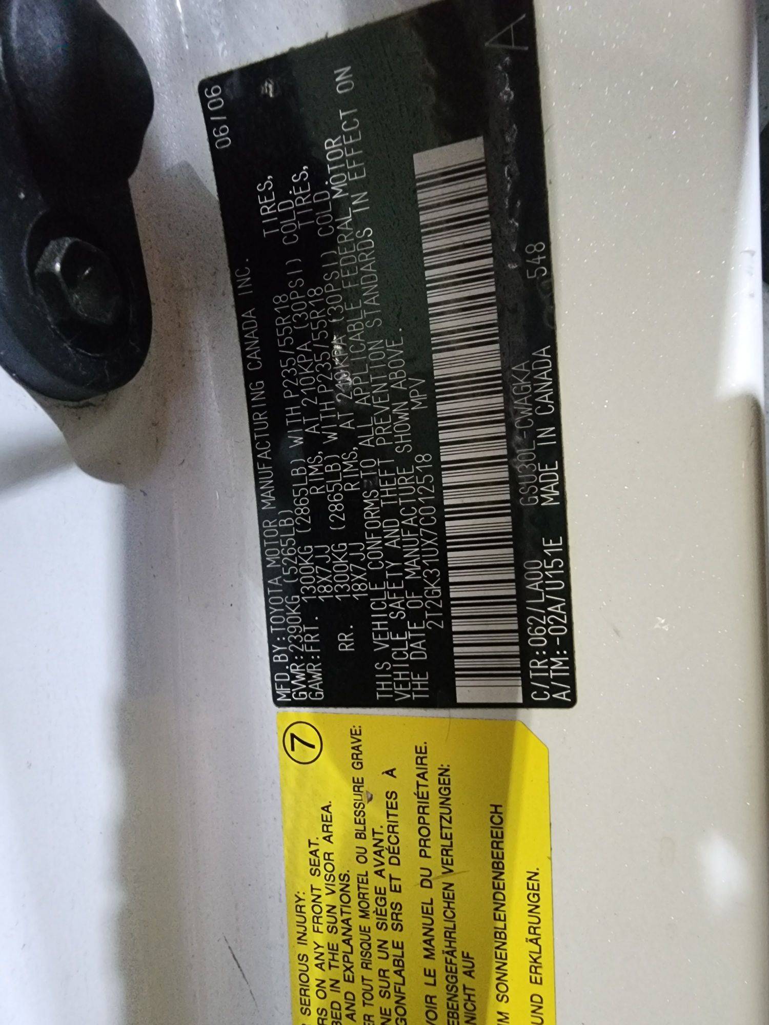 LEXUS RX 350 2007 - Marhaba Auction Used Cars - Image 11