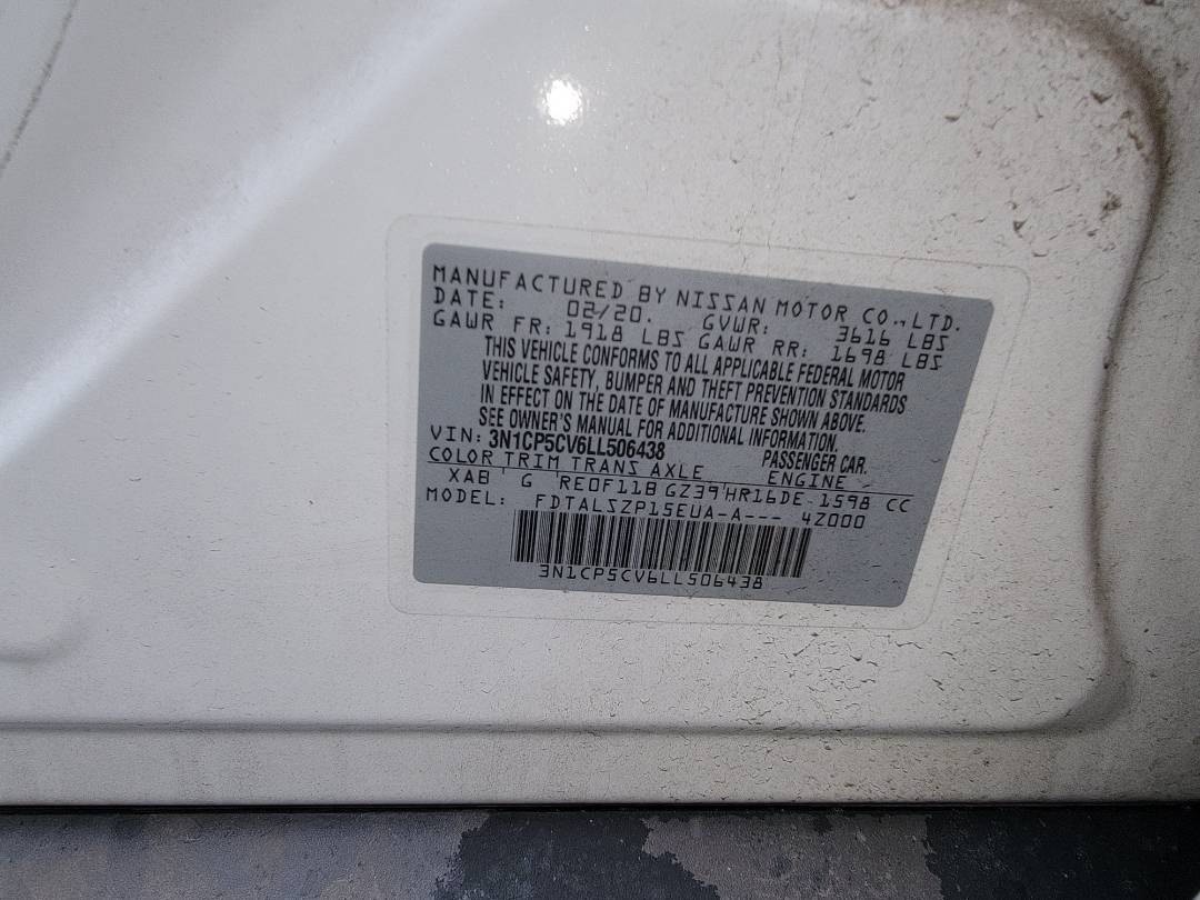 2020 NISSAN KICKS — 104643 Miles — Lot 38146723 - Marhaba Auctions Used Cars - Image 9