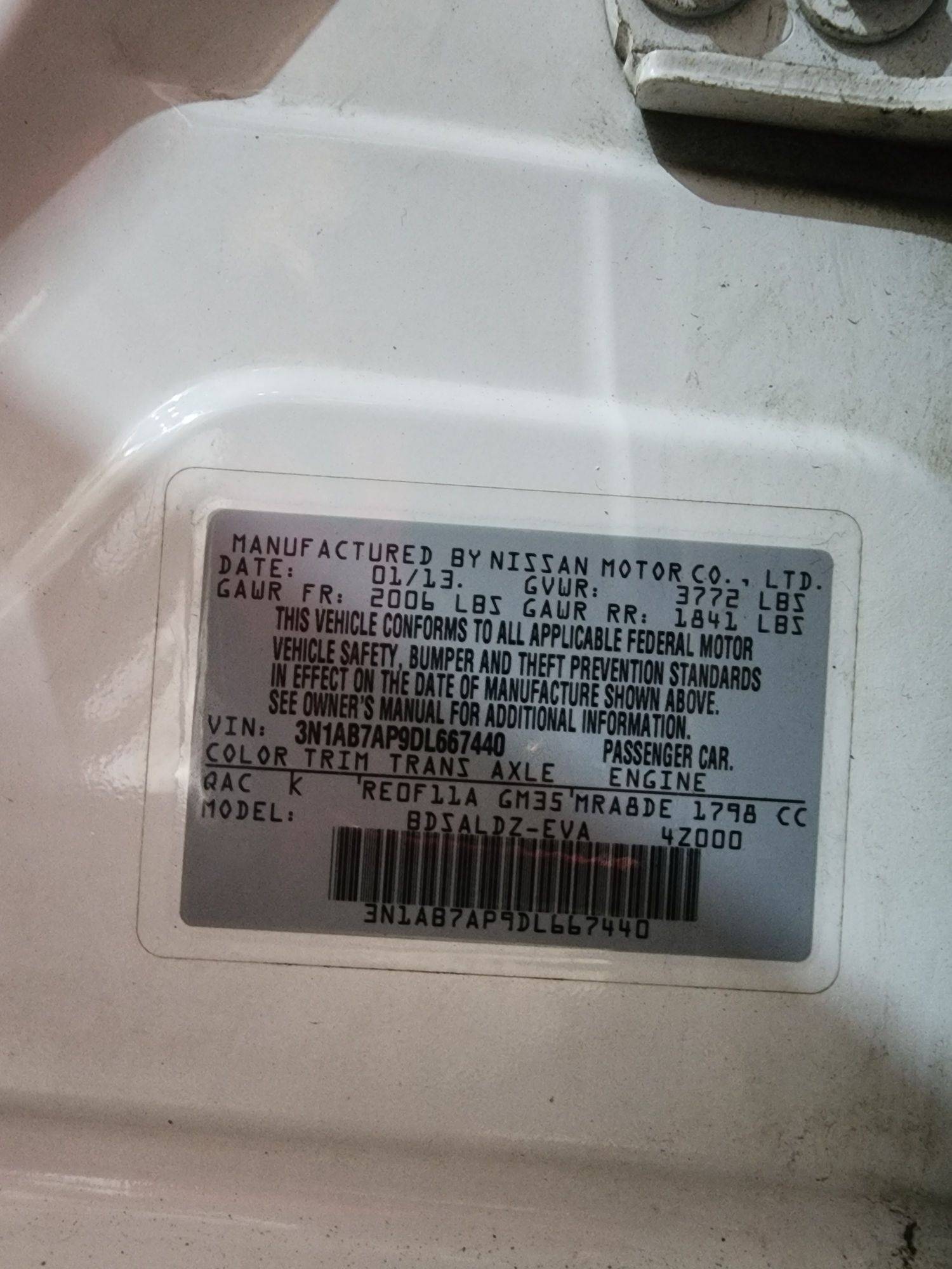 2013 NISSAN SENTRA — 116833 Miles — Lot 40855746 — Al Quoz - Marhaba Auctions Used Cars - Image 10