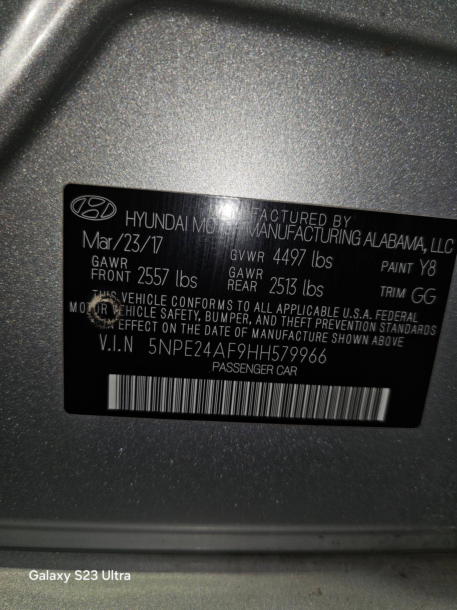 HYUNDAI SONATA 2017 - Marhaba Auction Used Cars - Image 9