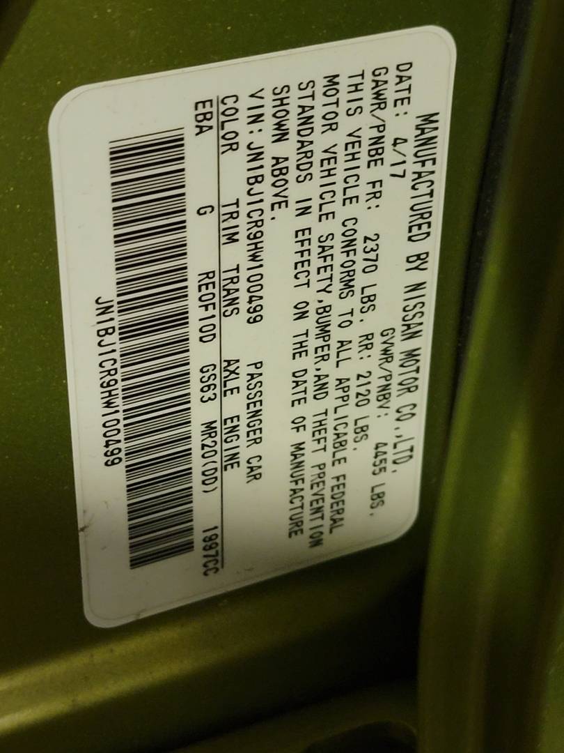 NISSAN ROGUE SPORTS 2017 - Marhaba Auction Used Cars - Image 9