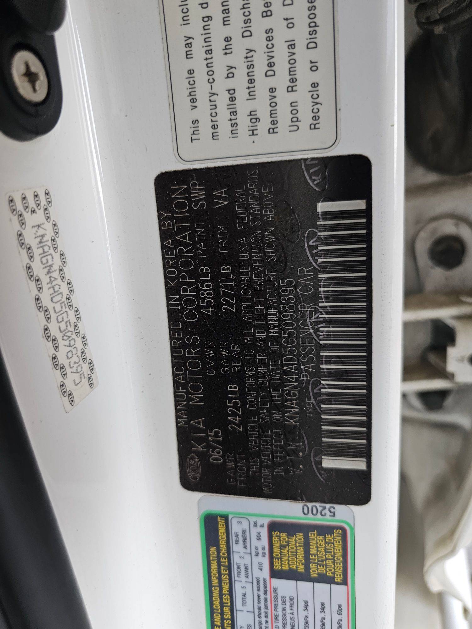 2016 KIA OPTIMA — 161301 Miles — Lot N4AD5G5098395 — Main - Marhaba Auctions Used Cars - Image 10