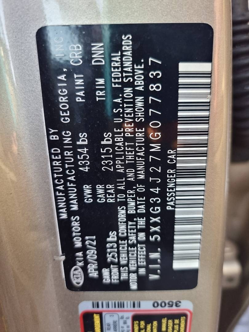 KIA K5 2021 - Marhaba Auction Used Cars - Image 10