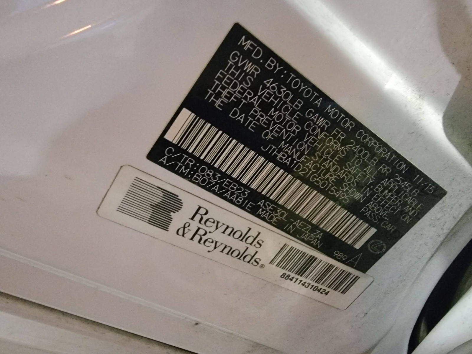 LEXUS IS 200T 2016 - Marhaba Auction Used Cars - Image 11