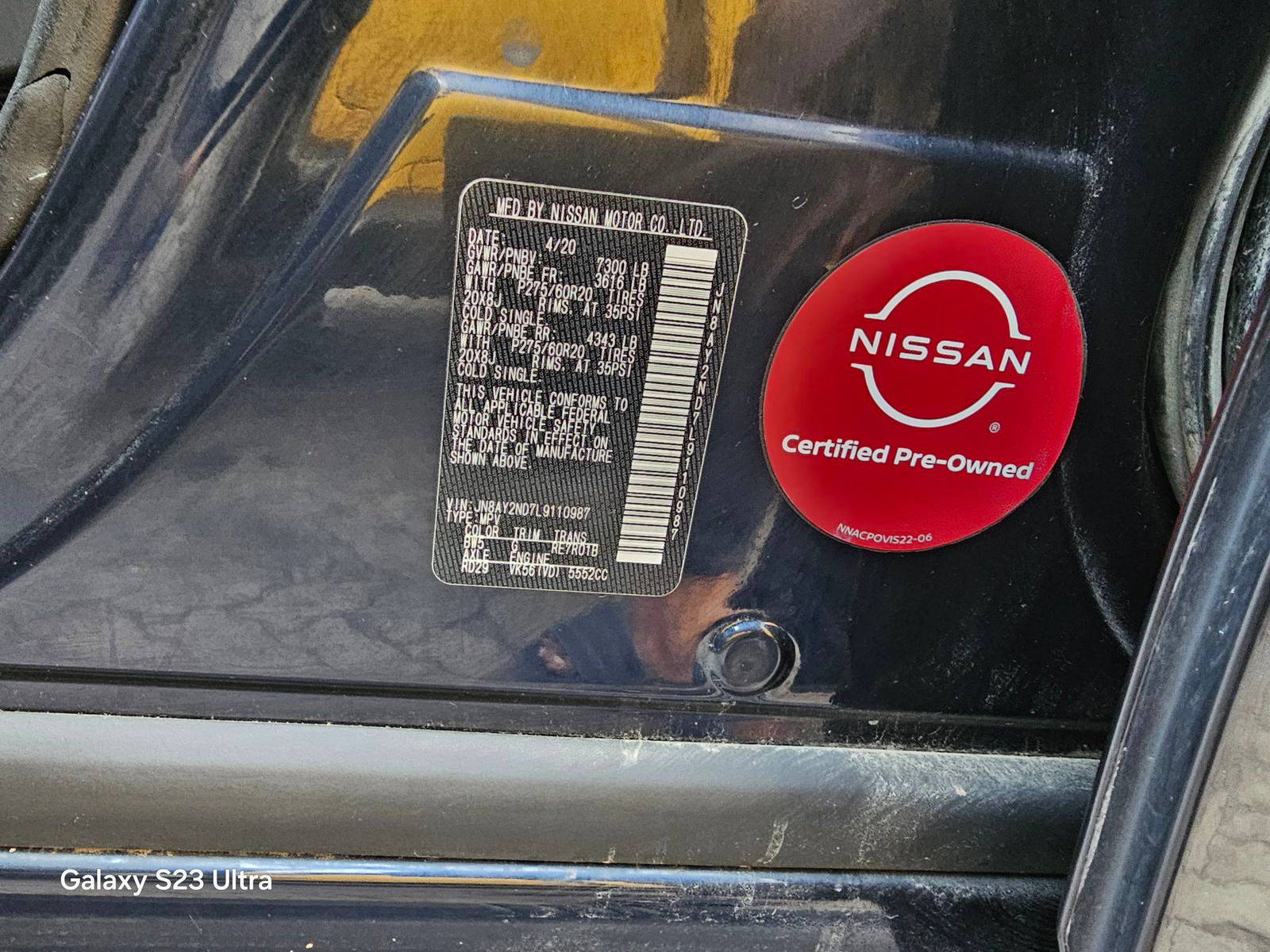 NISSAN ARMADA 2020 - Marhaba Auction Used Cars - Image 11