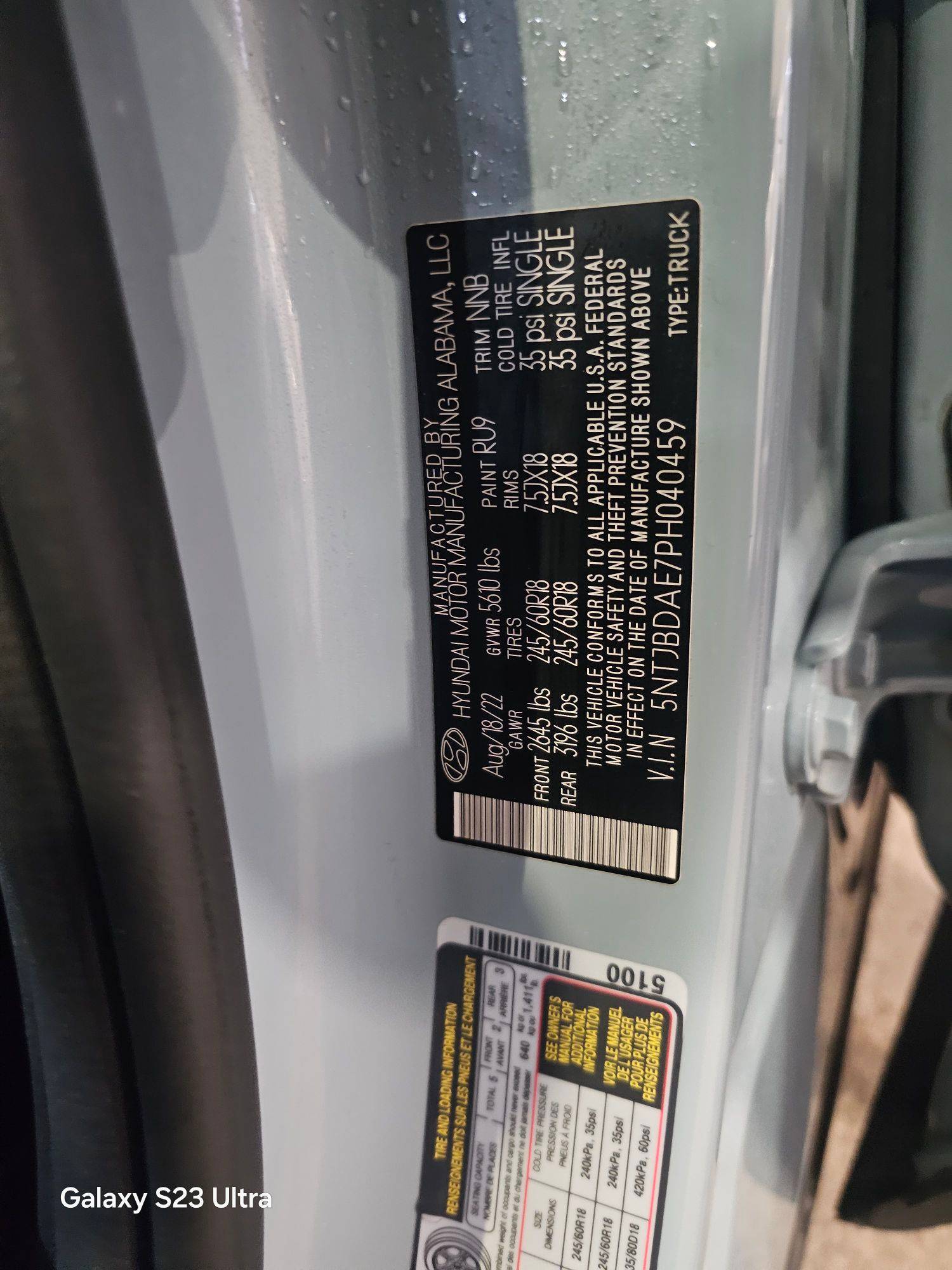 HYUNDAI SANTA CRUZ SEL 2023 - Marhaba Auction Used Cars - Image 10